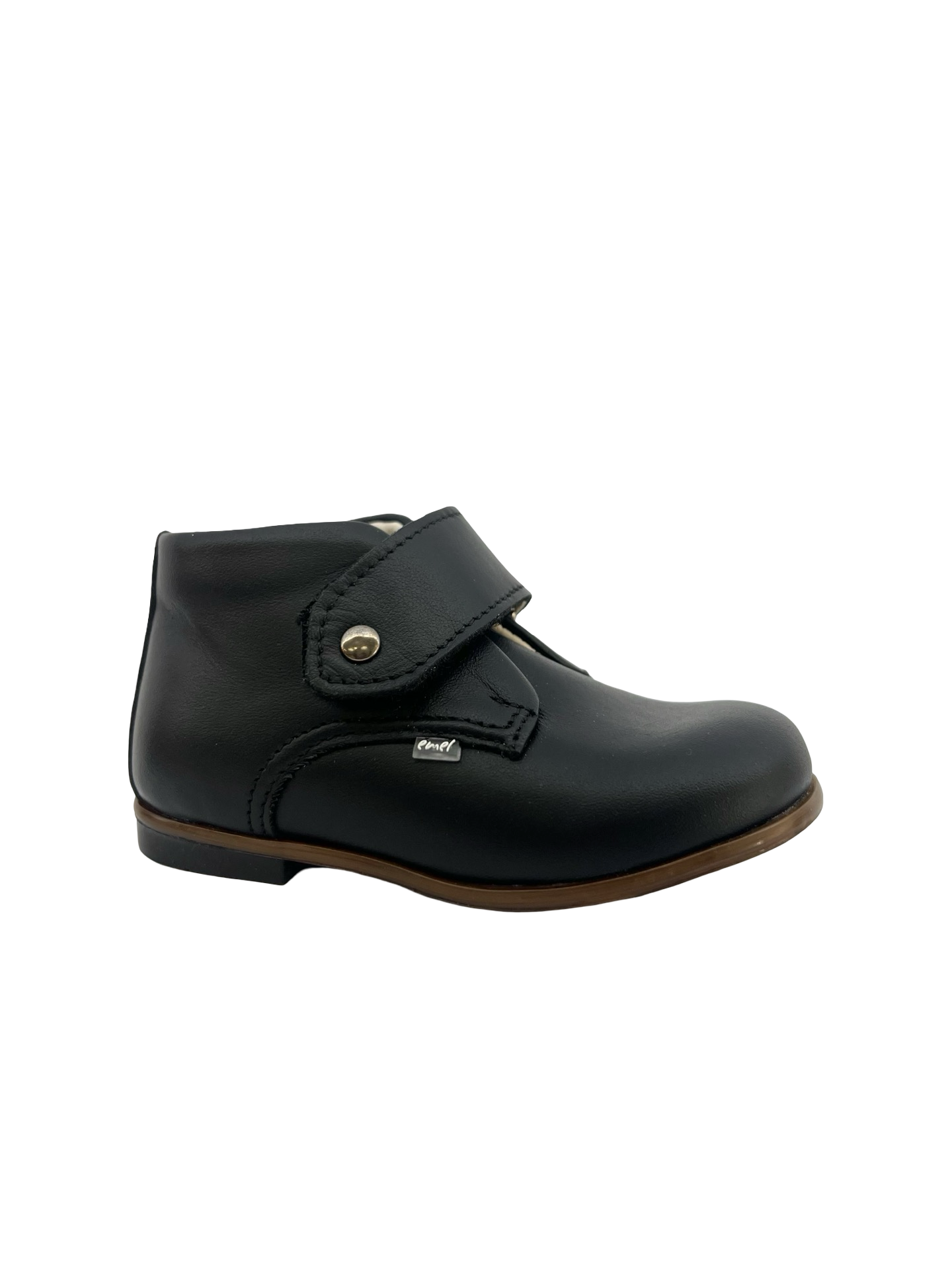 Emel Black Velcro Baby Bootie