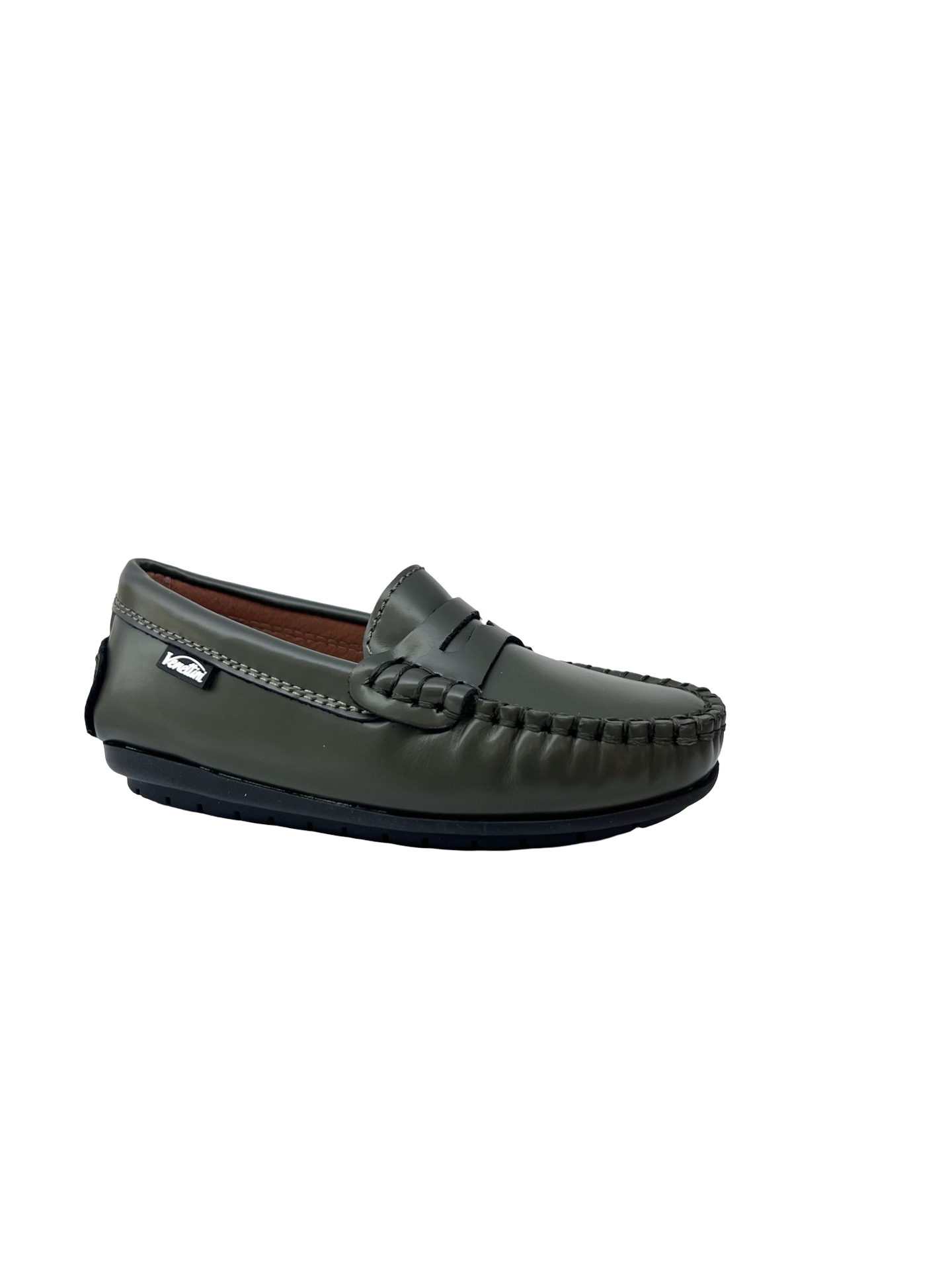 Venettin Dark Olive HI Shine Penny Loafer  20