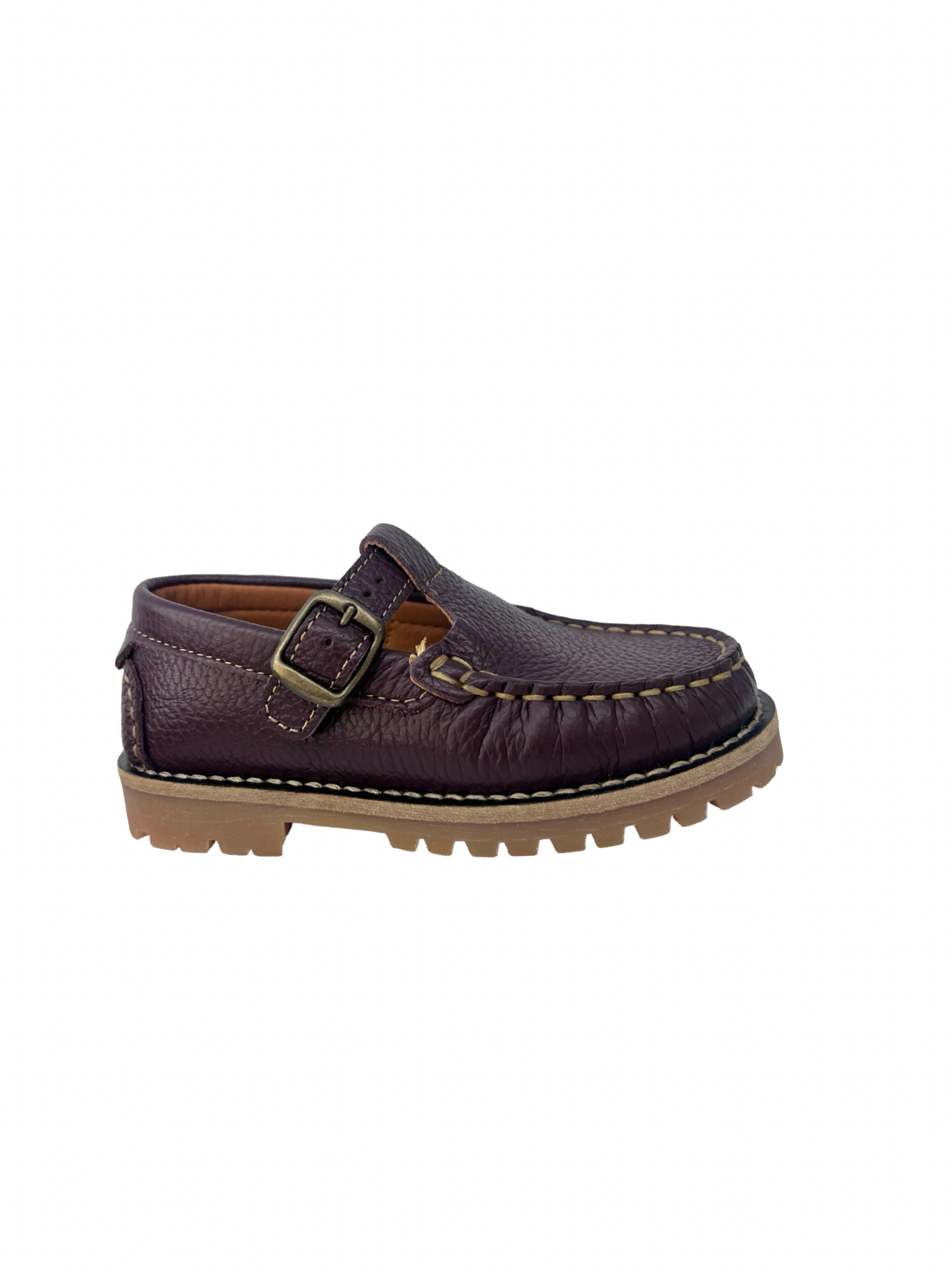 LMDI Burgundy Chunky Buckle Loafer