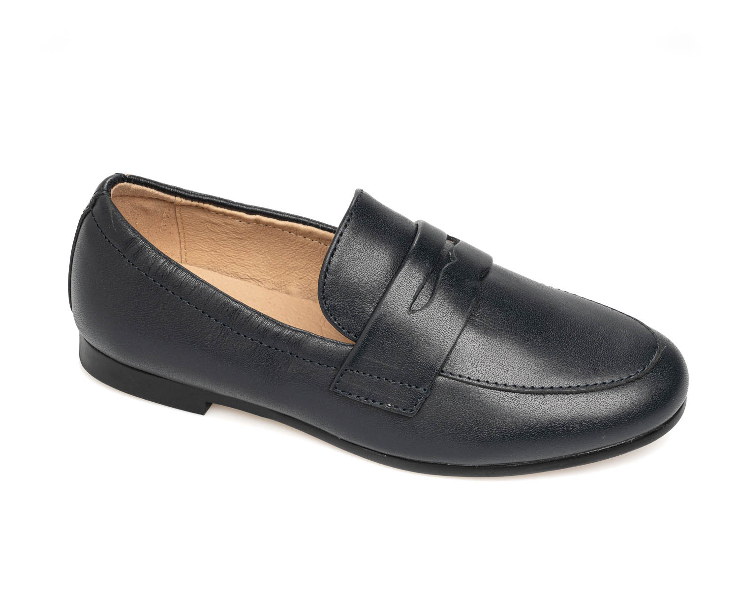 Venettini Navy Elastic Penny Loafer- Aston