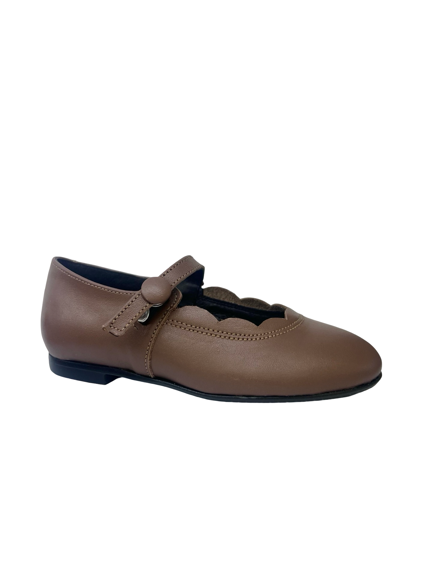 Jolee Taupe Scallop Mary Jane