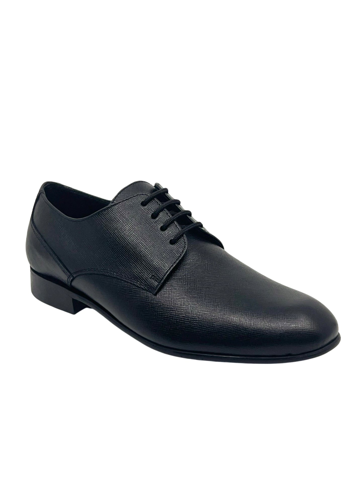 Andanines Black Textured laced Dress Shoe