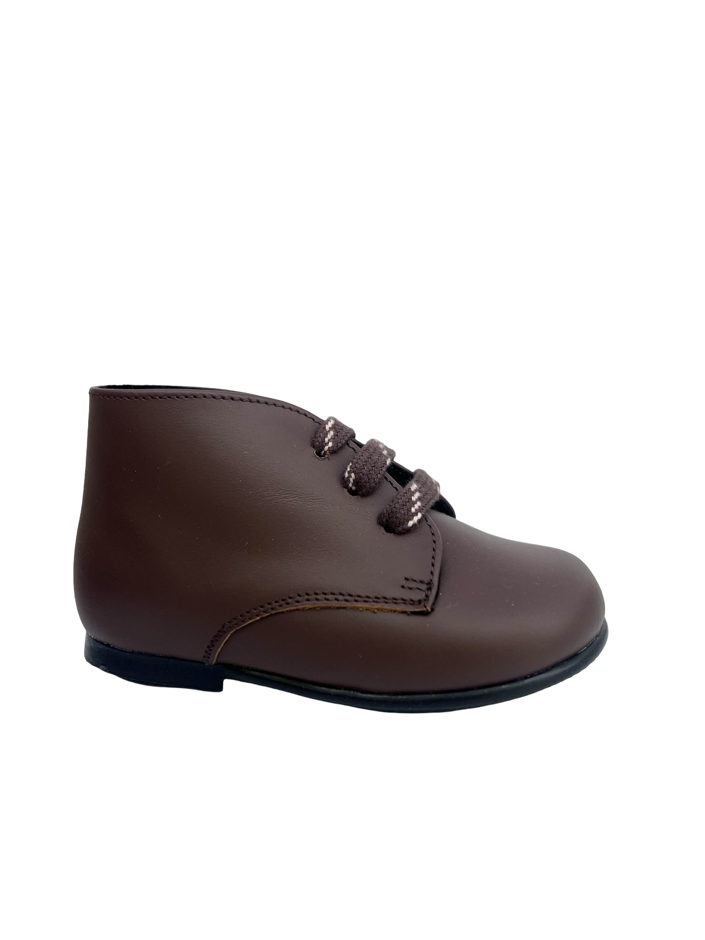 Blublonc Brown Smooth Baby Bootie