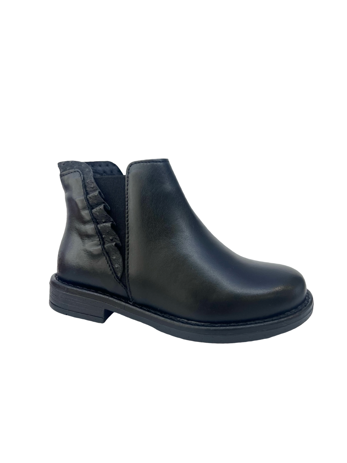 LMDI Black Ruffle Bootie
