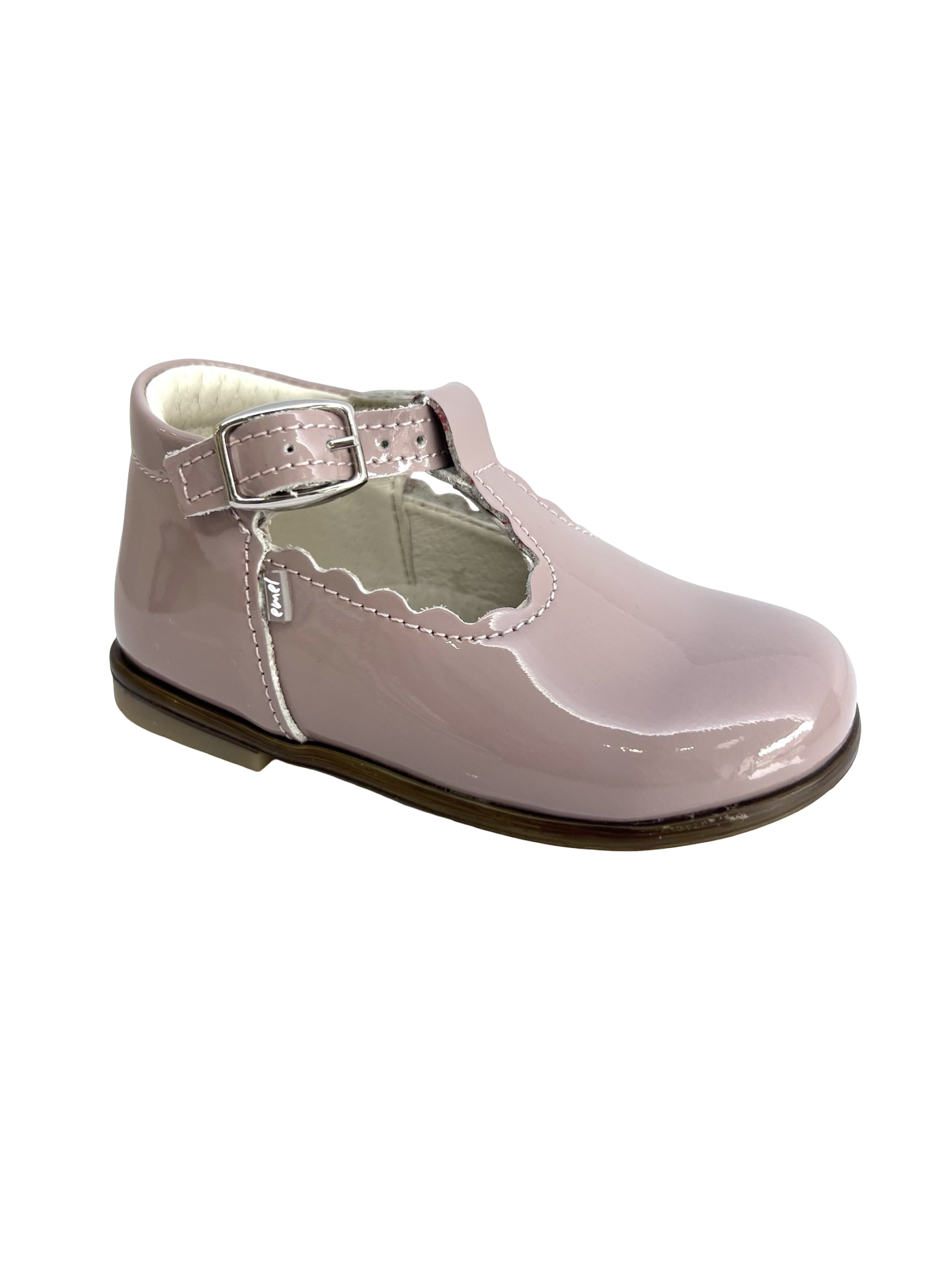 Emel Pink Patent Baby T Strap