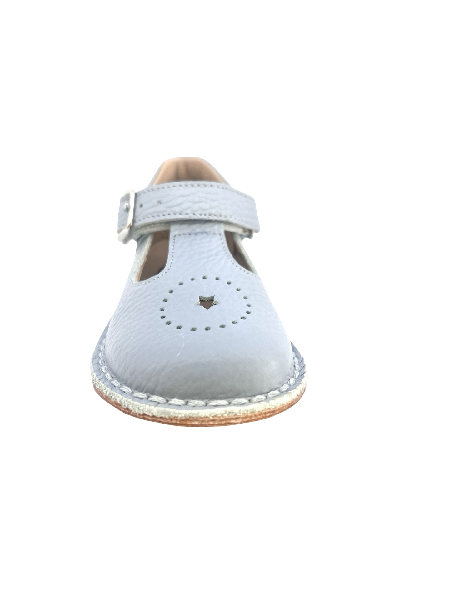 Jolee Light Blue Baby Shoe with Star Perf
