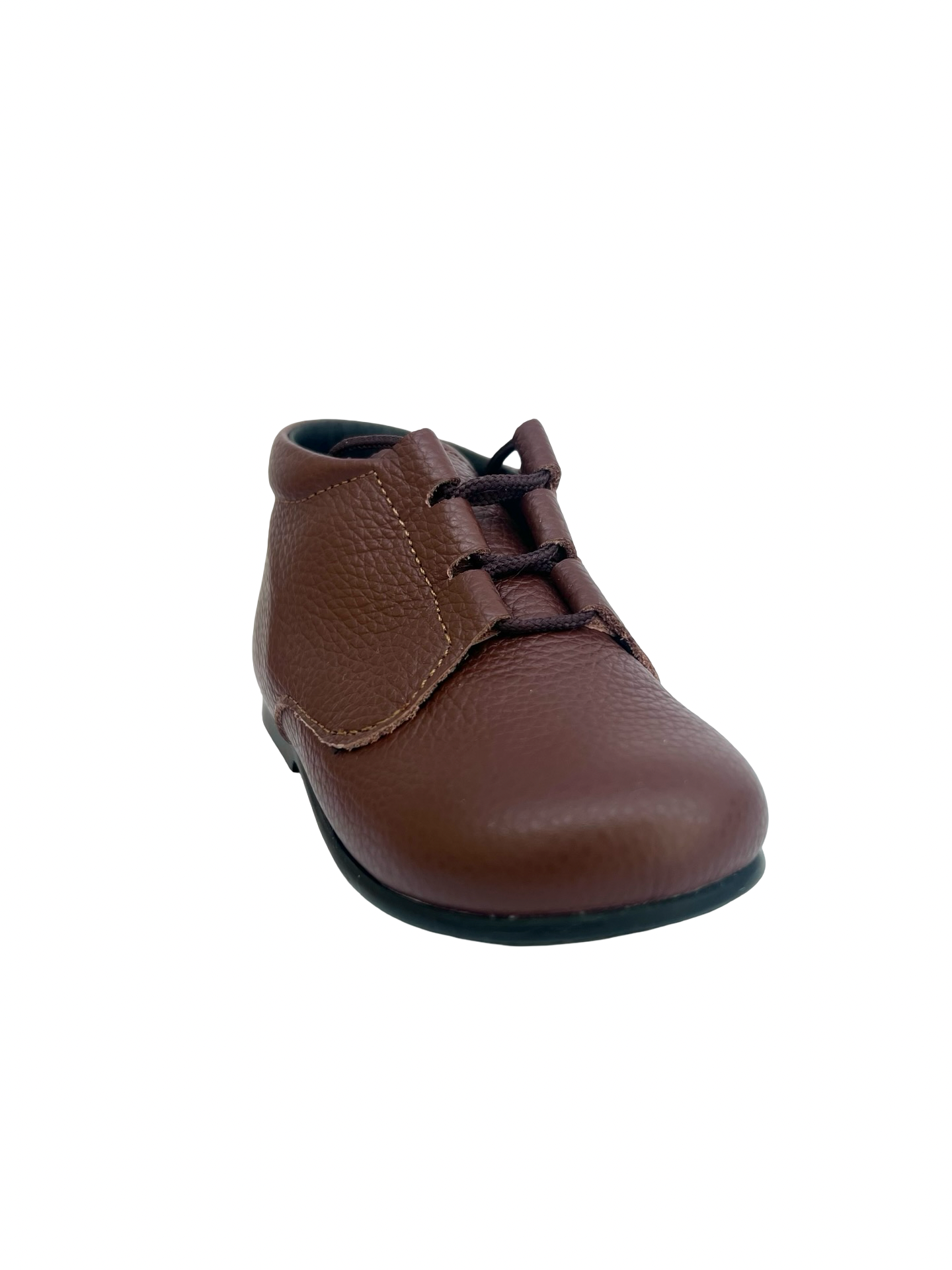 Blublonc Brown Pebbled Baby Bootie