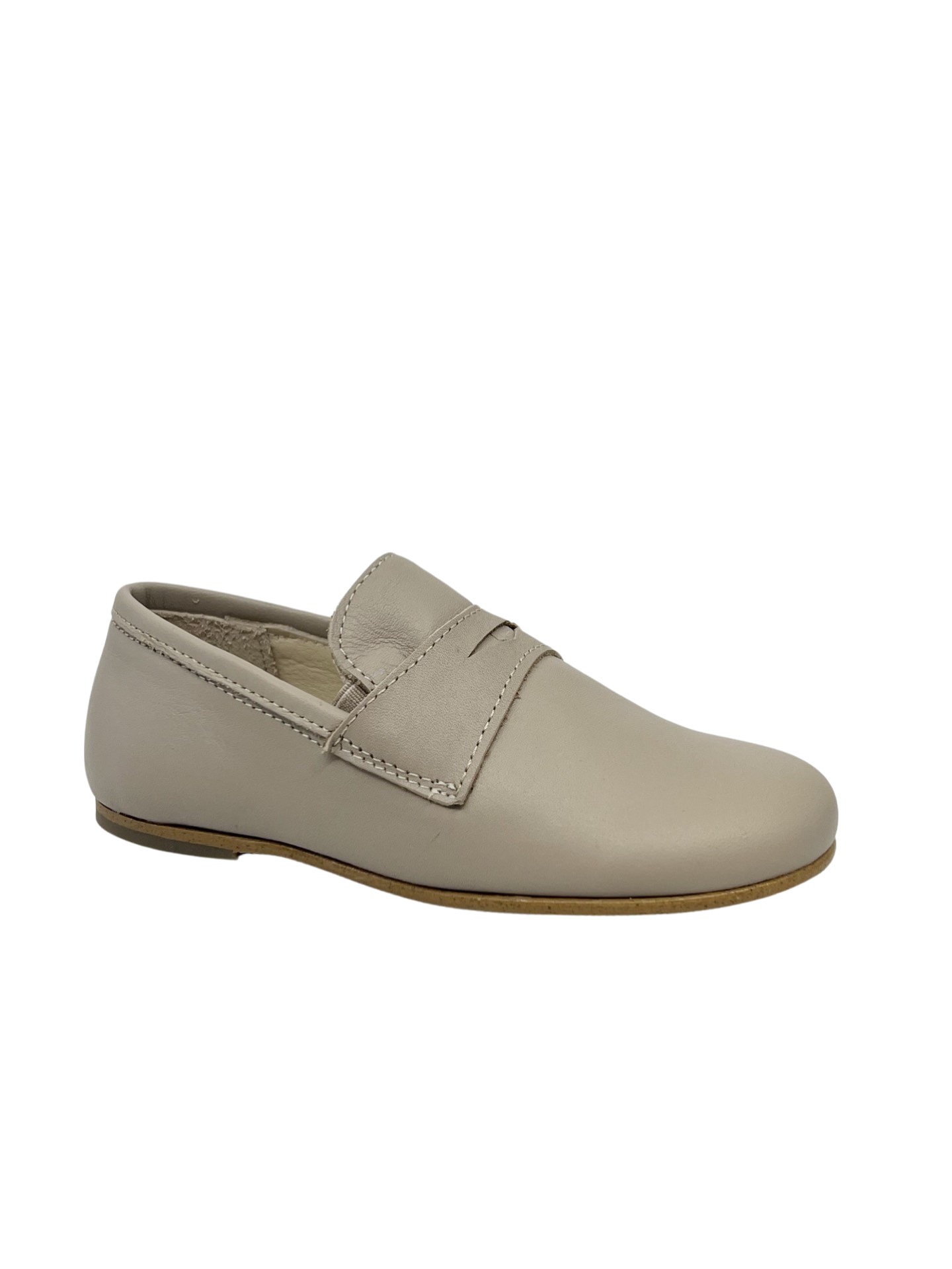 Luccini Beige Penny Loafer