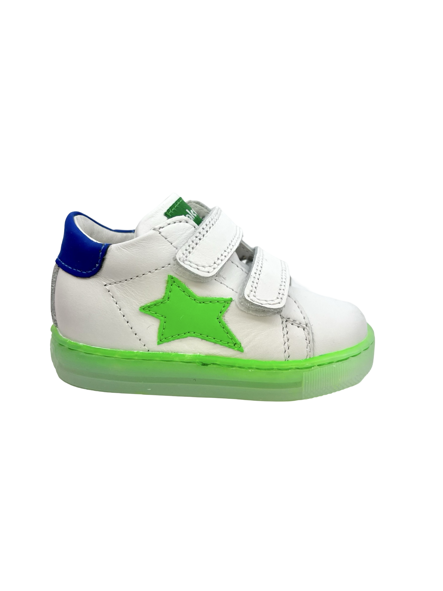 FALCOTTO SASHA VL CALF/GUM WHITE-GREEN FLUO