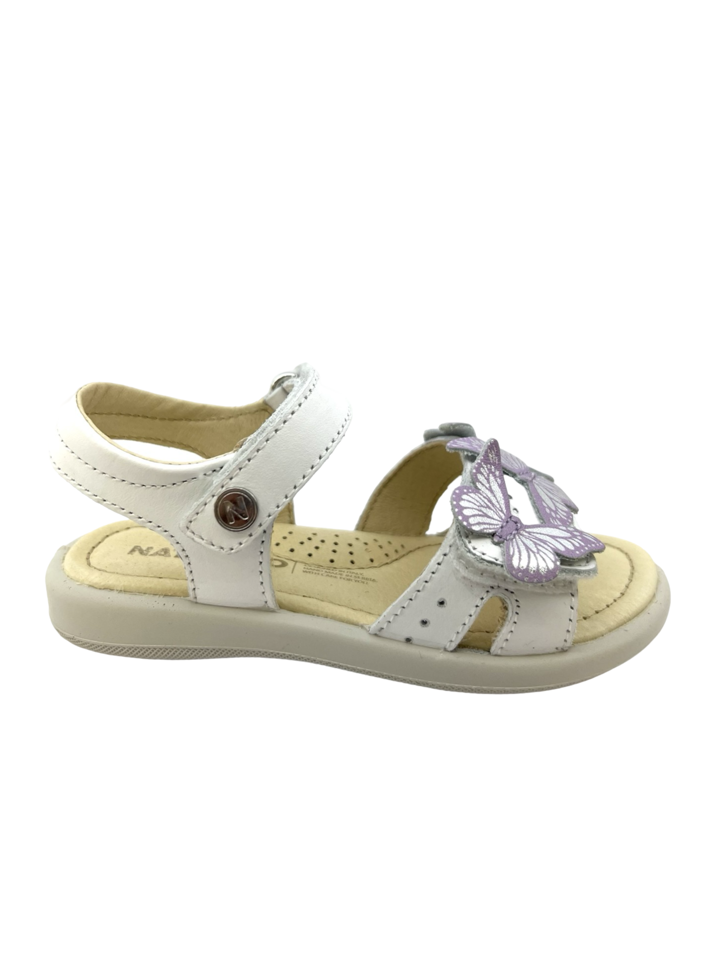 Naturino White Butterflies Sandal- Miusa