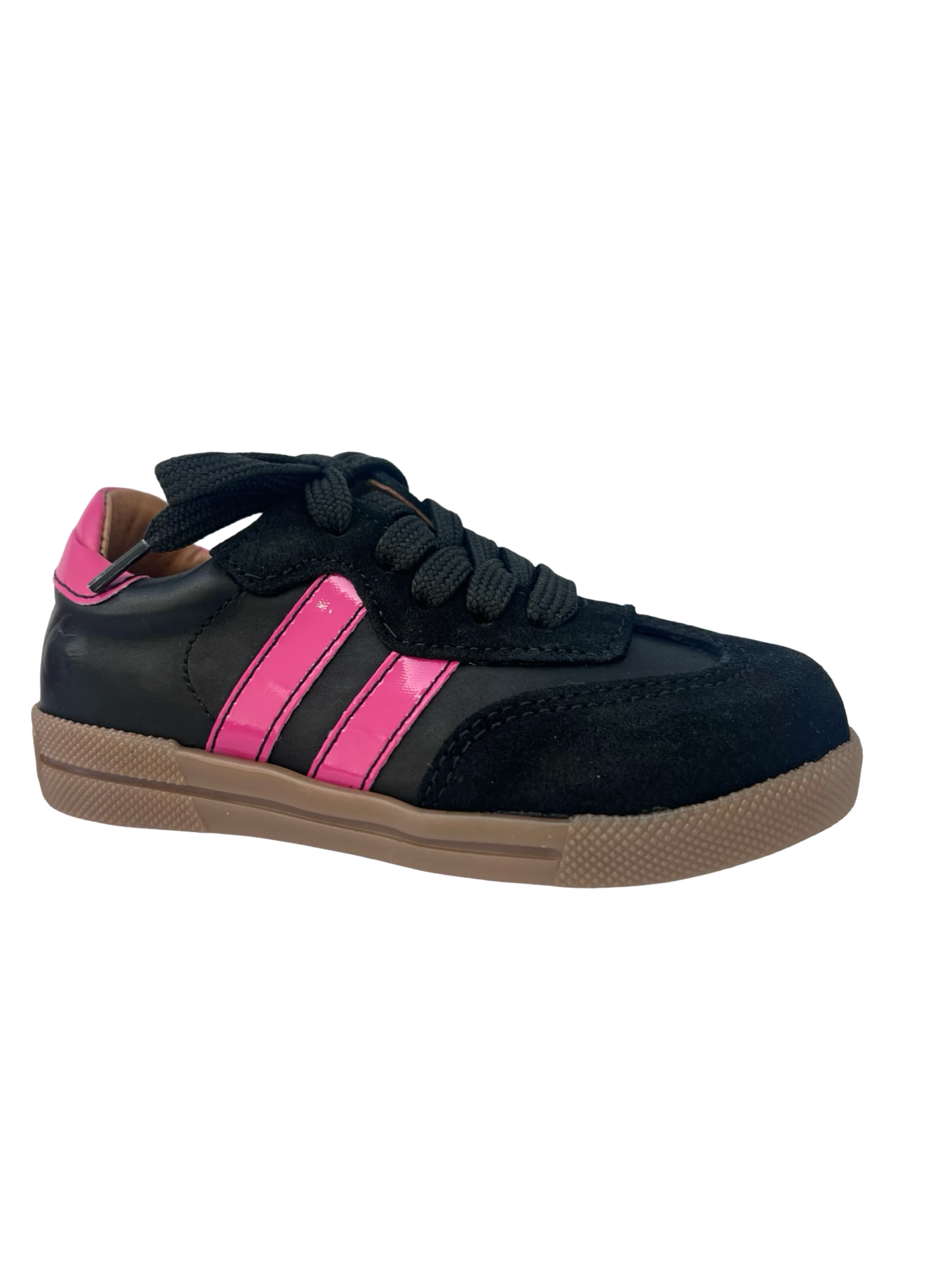 LMDI Black/Fuschia Zip Sneaker