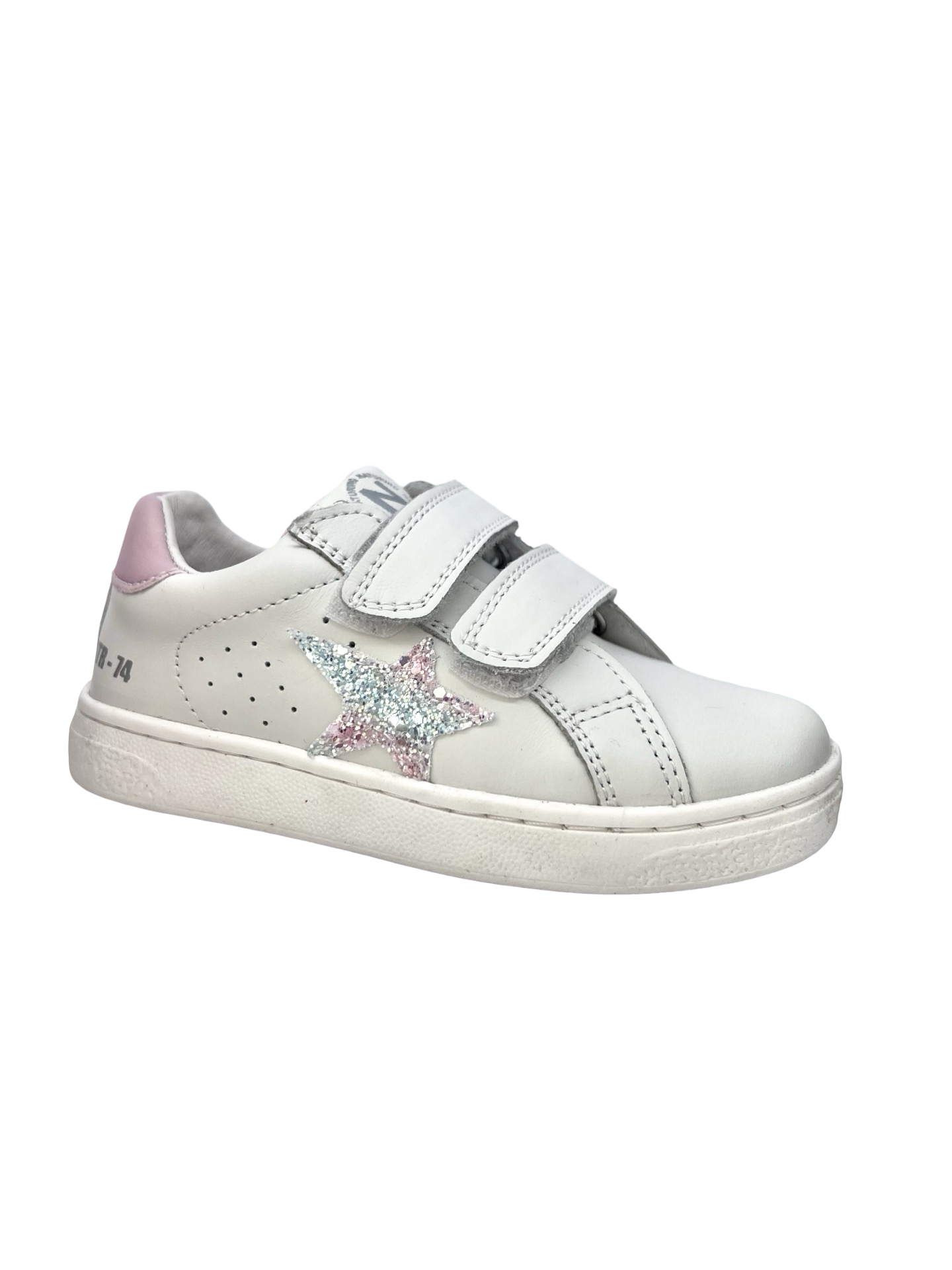 Naturino White - Multi Velcro Sneaker - Pinn