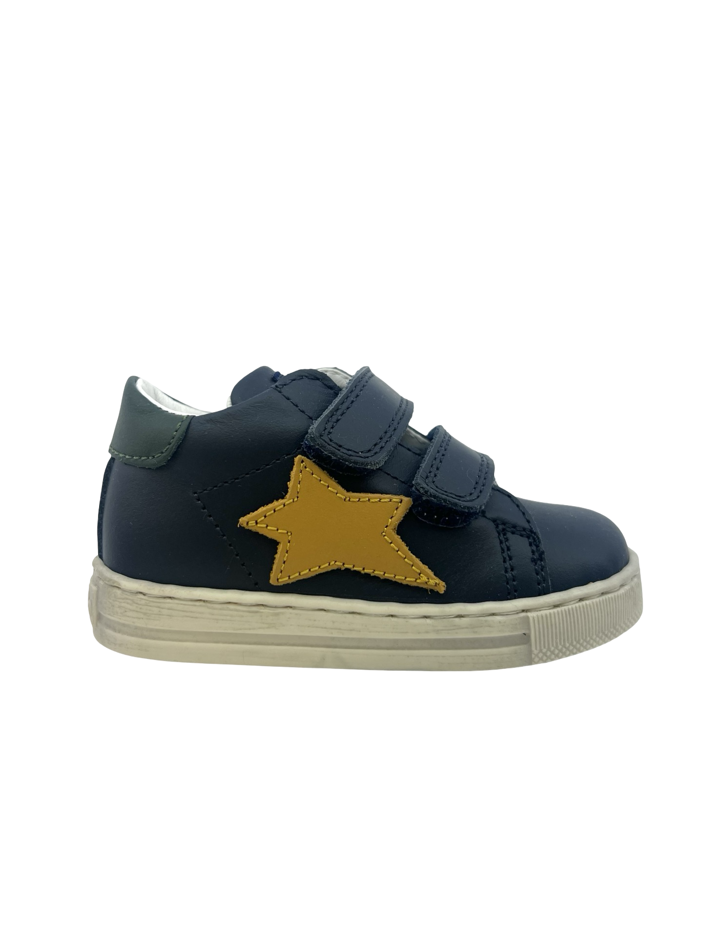 Falcotto Navy Double Velcro Star Sneaker- Sasha