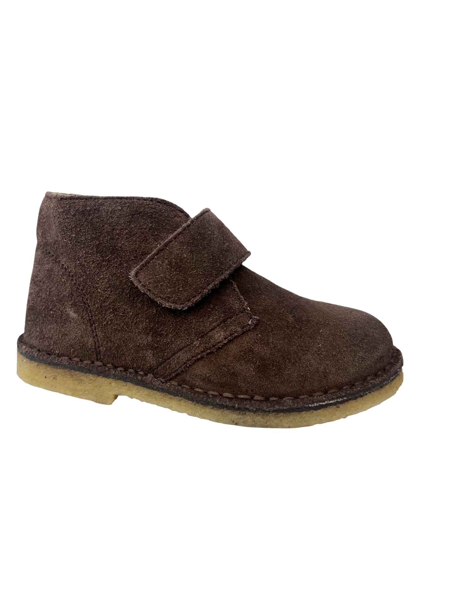 Naturino Dark Brown Suede Velcro Hi Top - Choco
