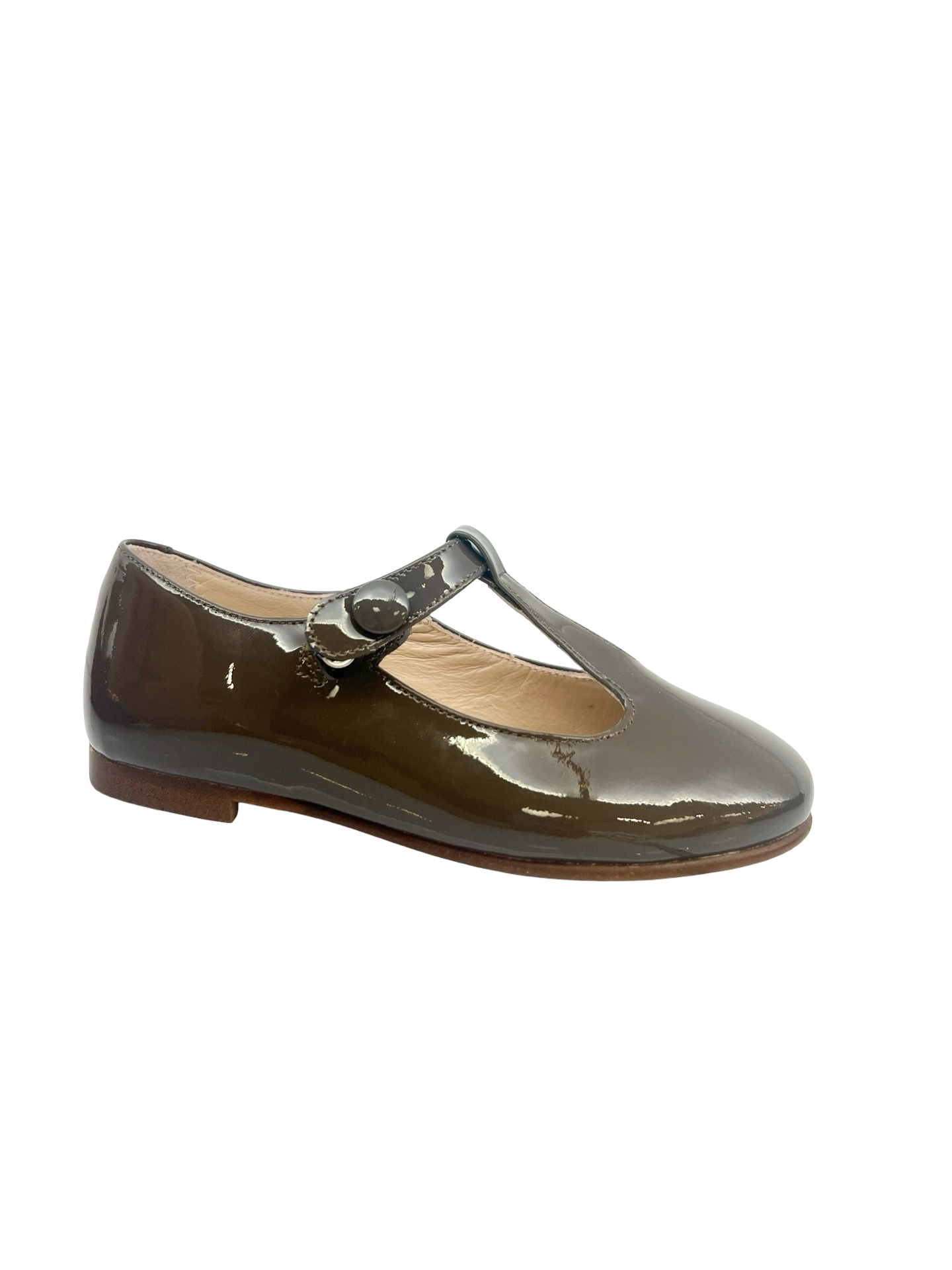 Beberlis Dark Taupe T Strap