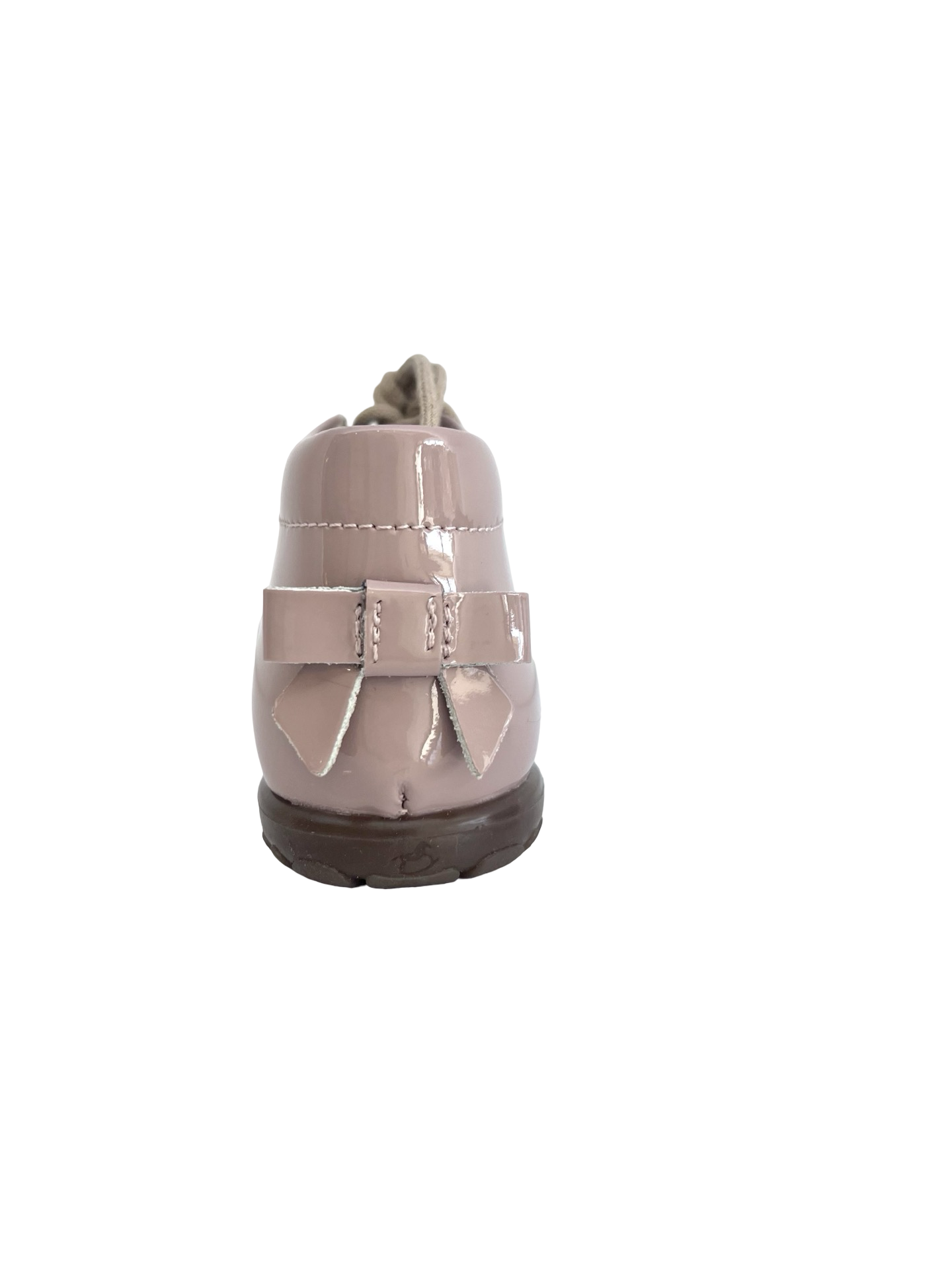 Emel Dusty Pink Baby Shoe with Bow Accent