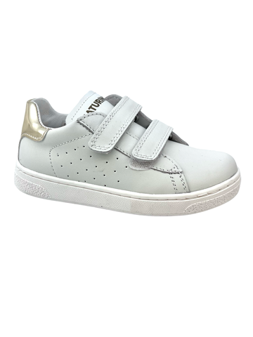 Naturino White Double Velcro Sneaker- Hasselt