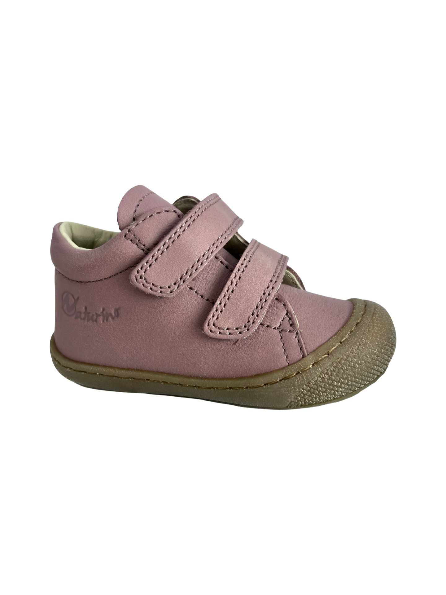 Naturino Old Rose Double Velcro Baby Sneaker - Cocoon