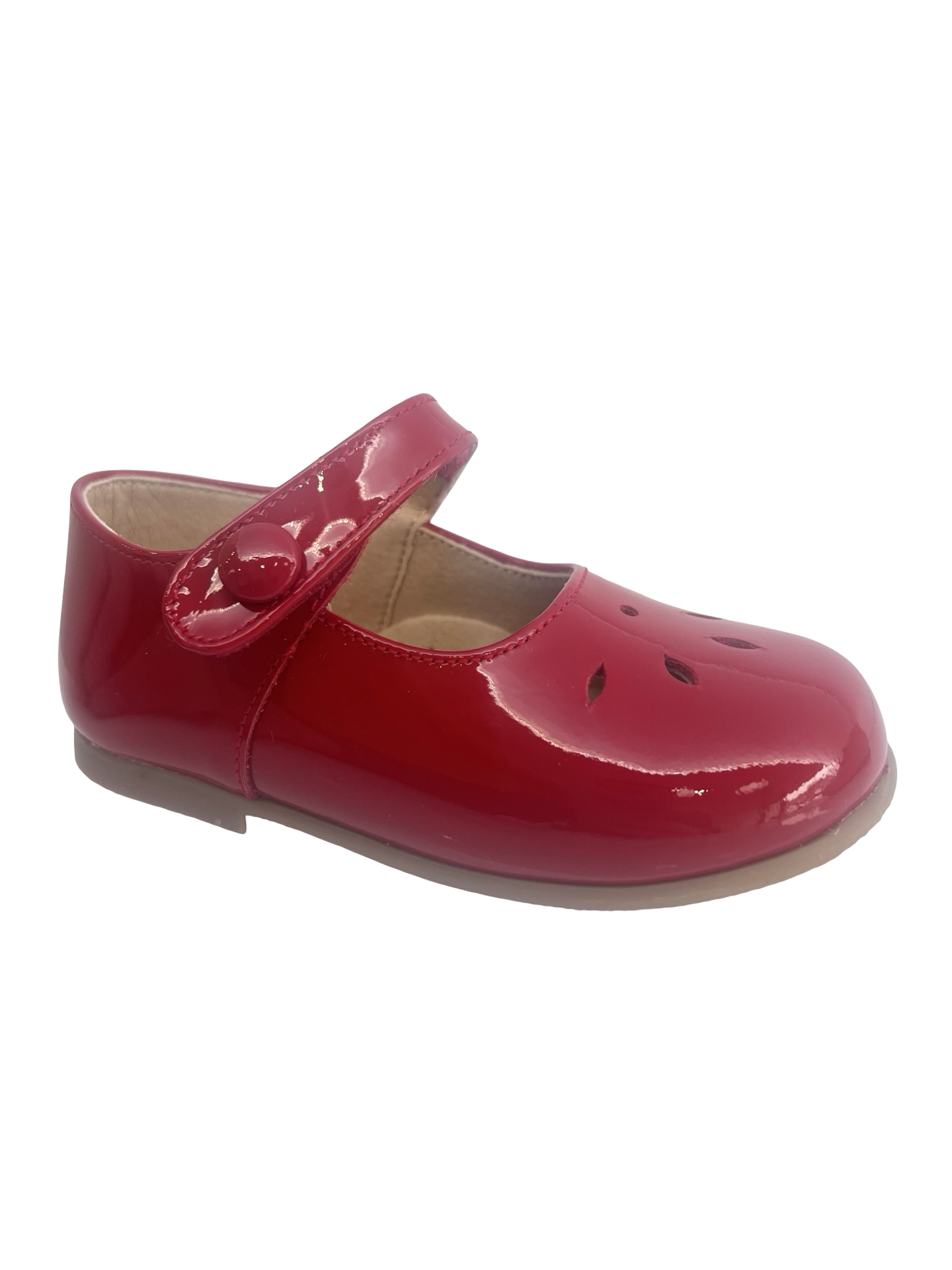 Blublonc Red Patent Perf Baby Mary Jane