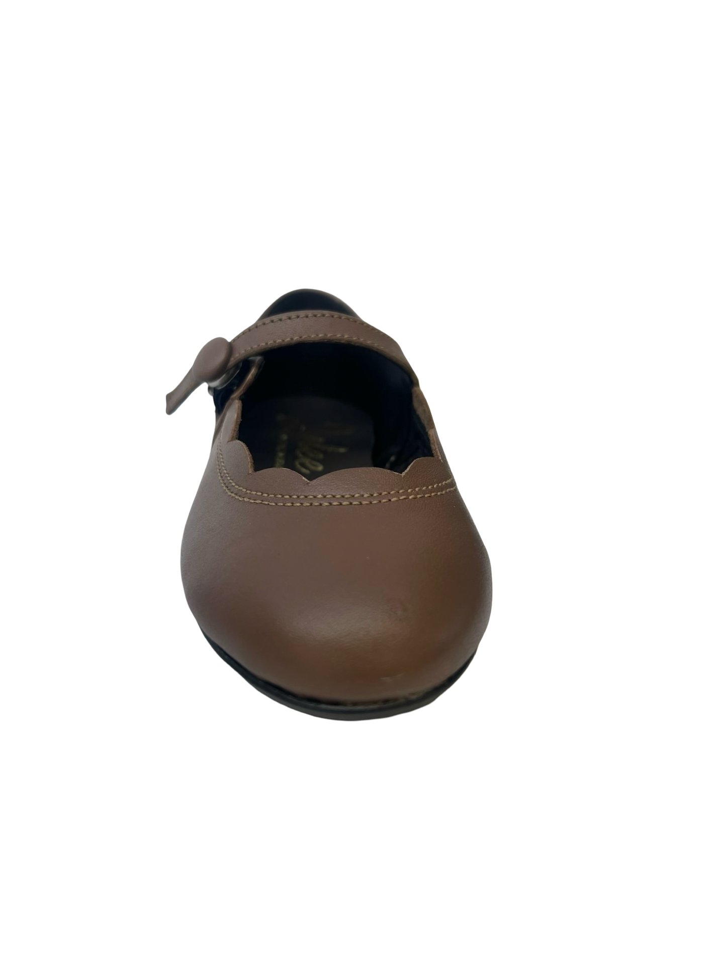Jolee Taupe Scallop Mary Jane