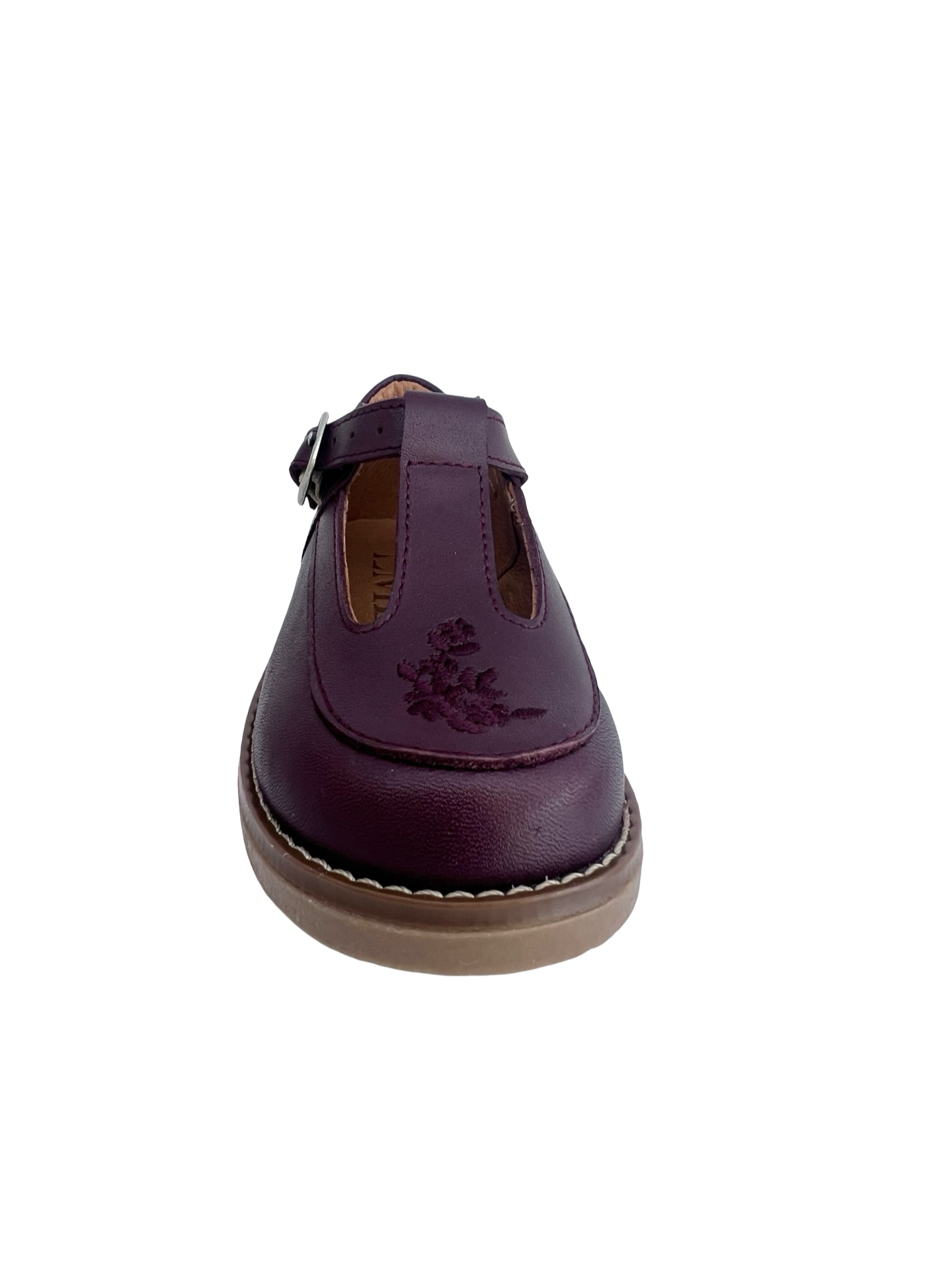 LMDI Bordeaux Embroidered Baby T Strap