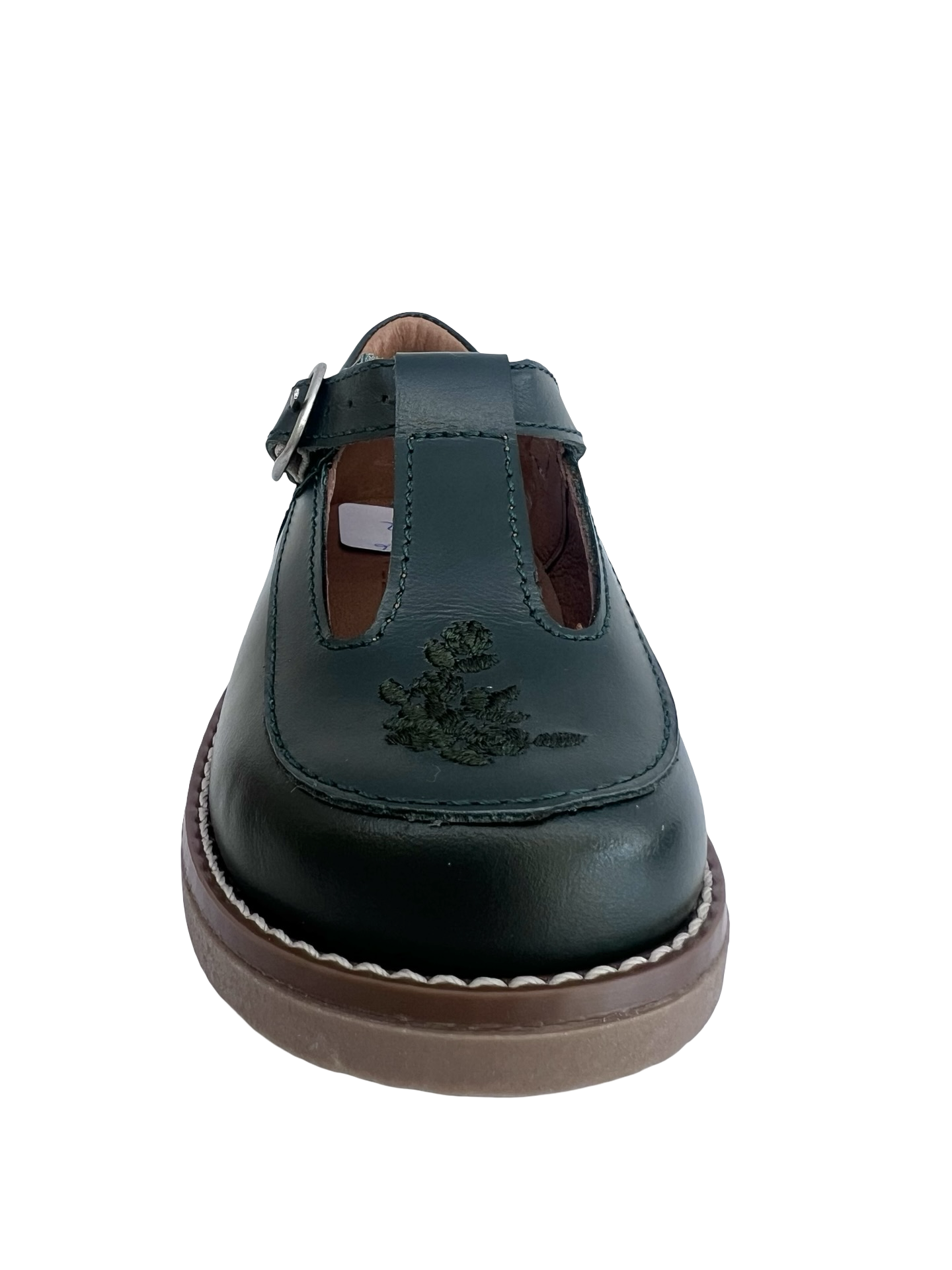 LMDI Green Embroidered Baby T Strap