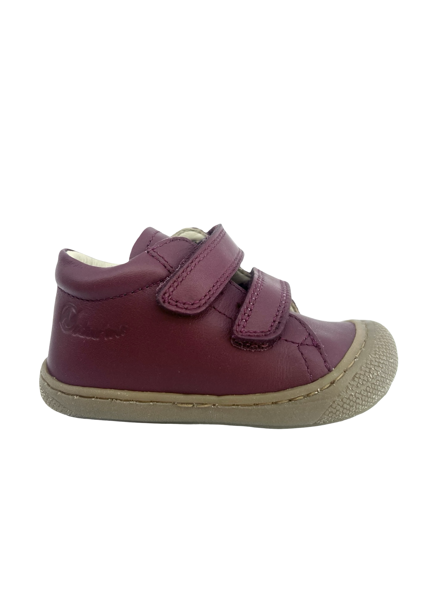 Naturino Berry Double Velcro Sneaker- Cocoon