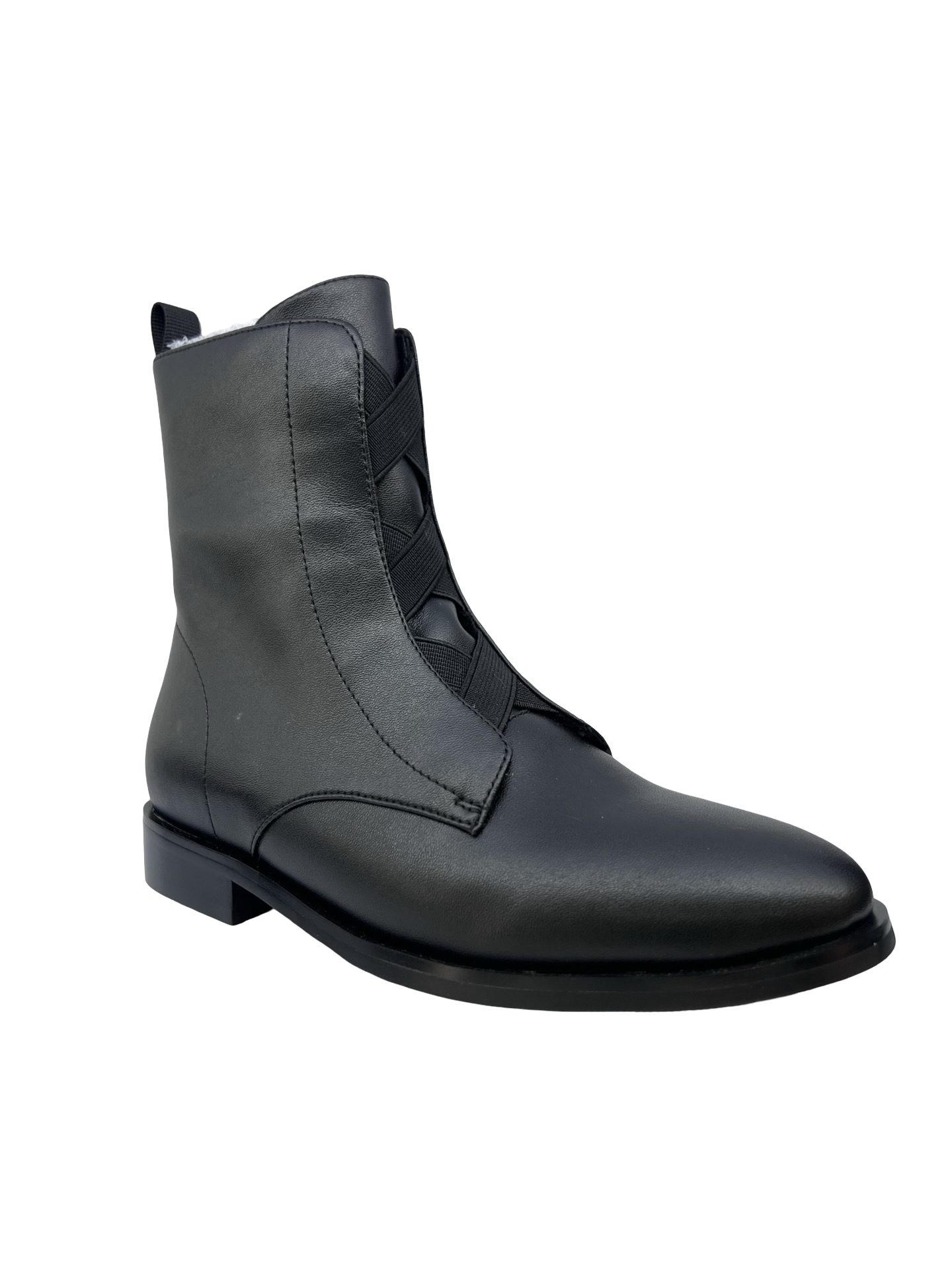 Gigi Black Elastic Bootie