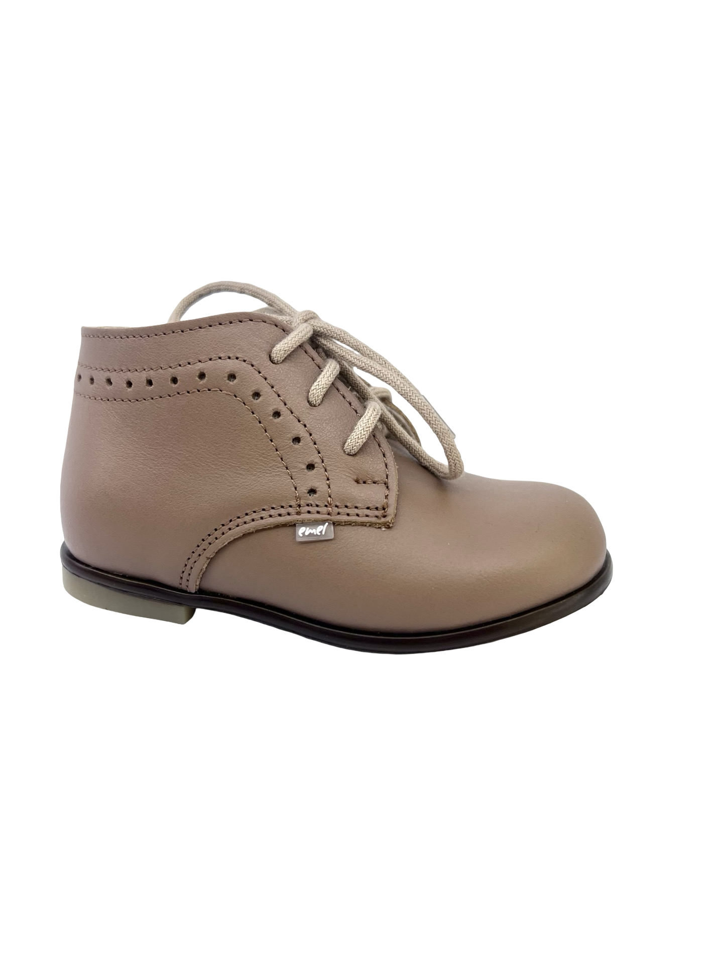 Emel Taupe Perf Baby Shoe
