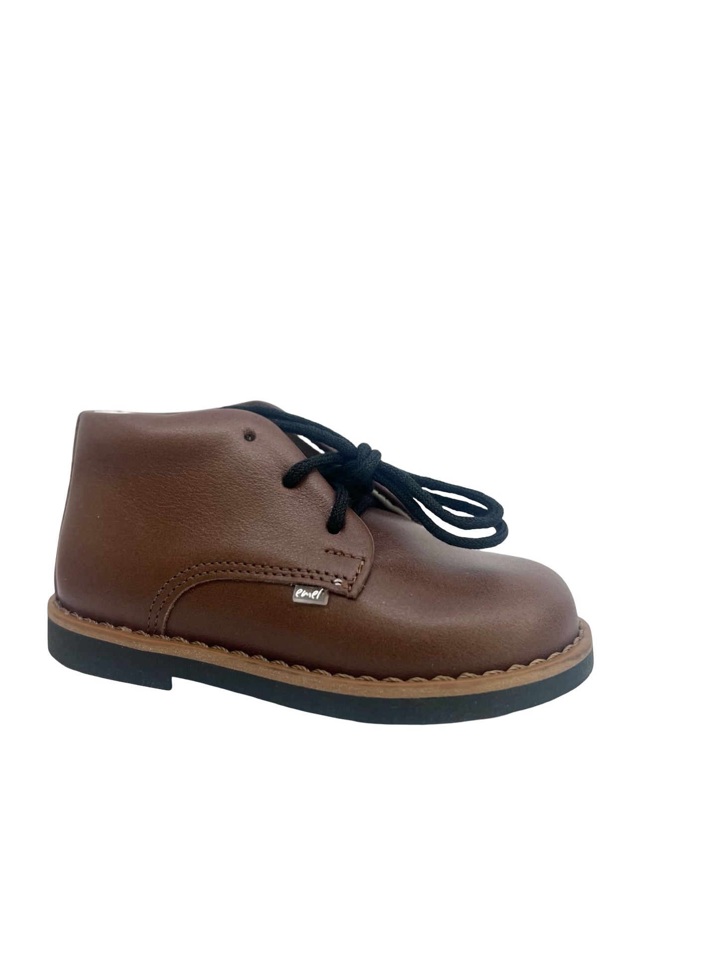 Emel Brown Lace Baby Shoe
