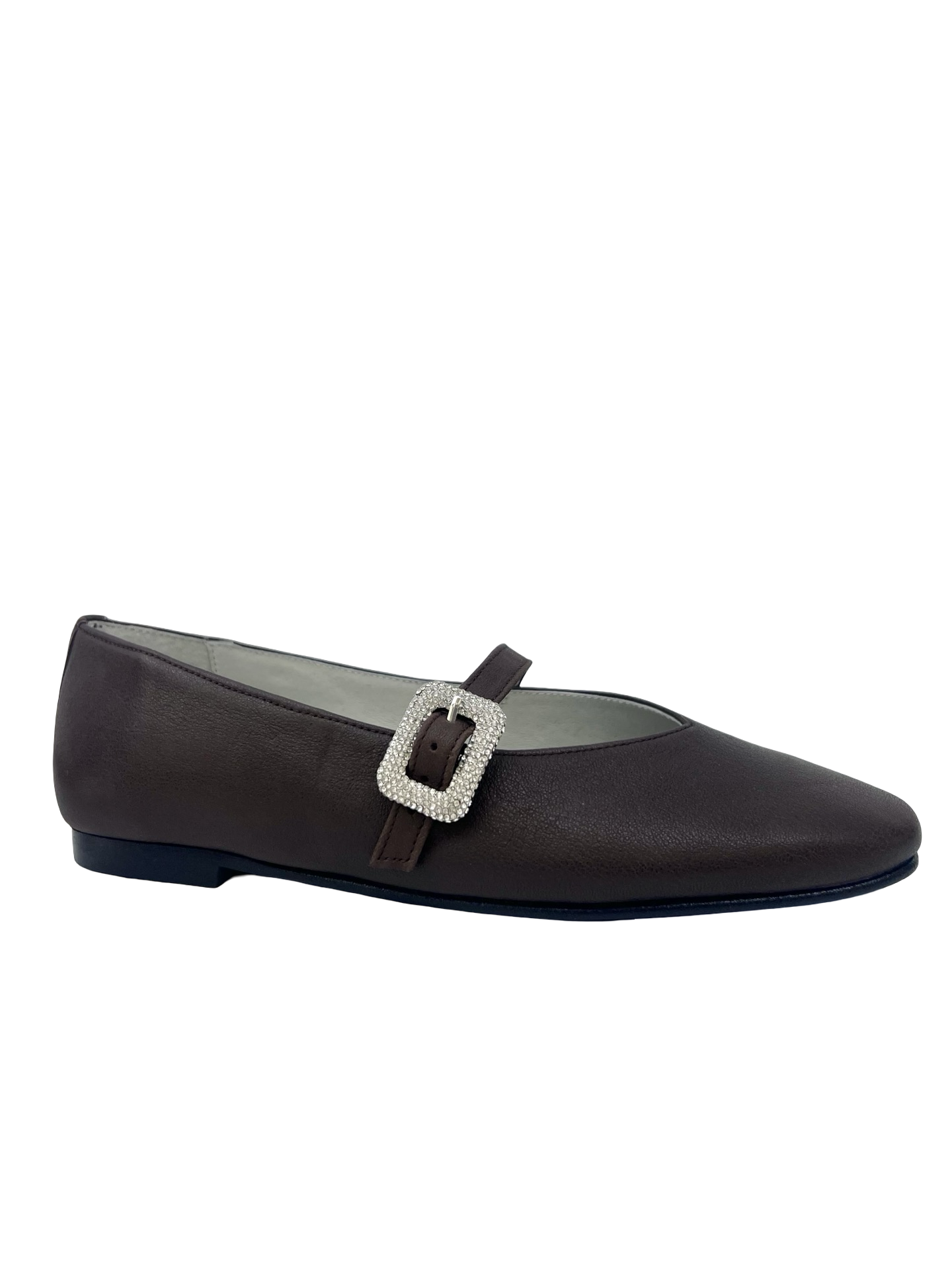 Luccini Brown Strap Flat