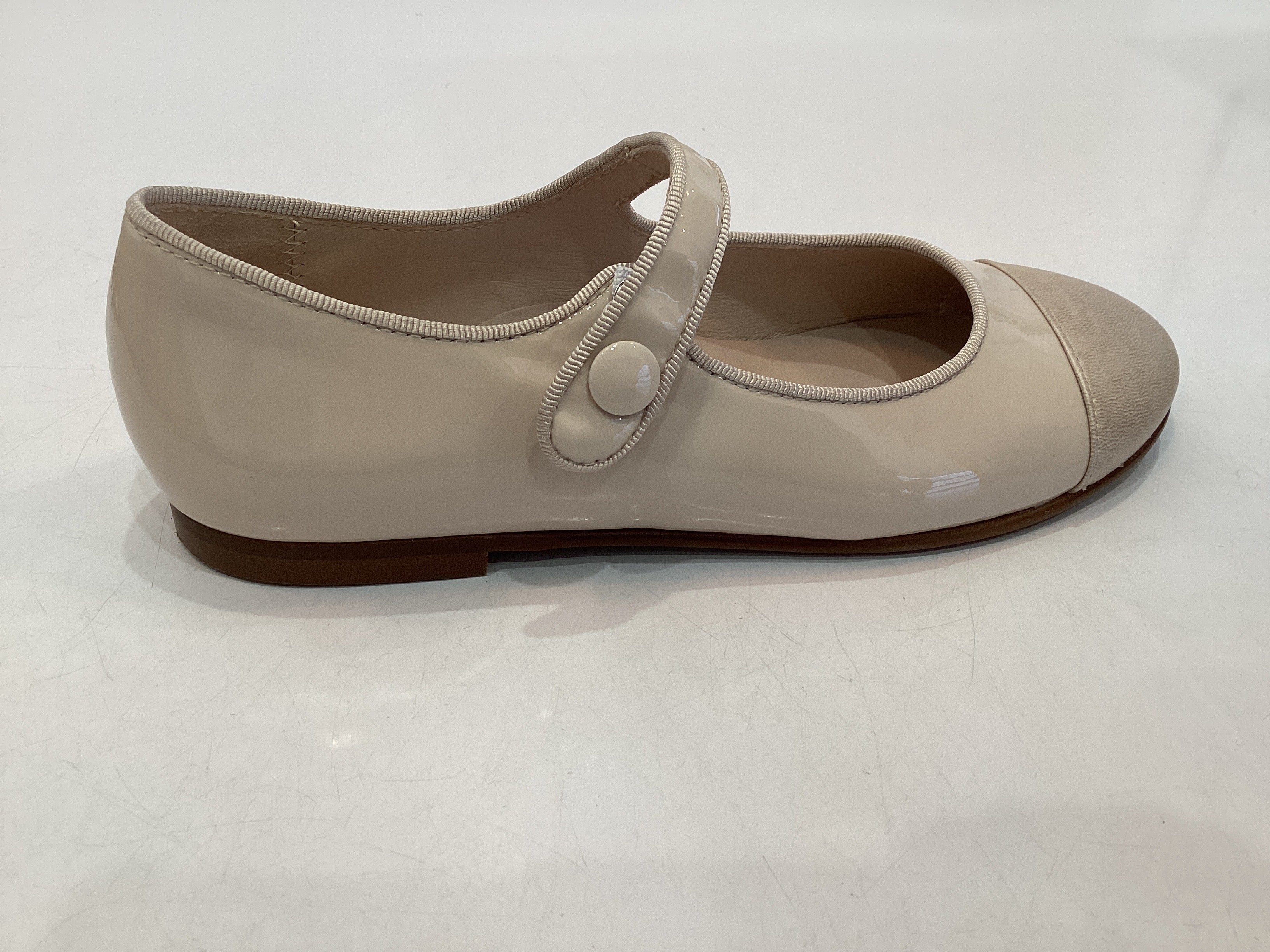Beberlis Blush Patent Cap Toe Mary Jane