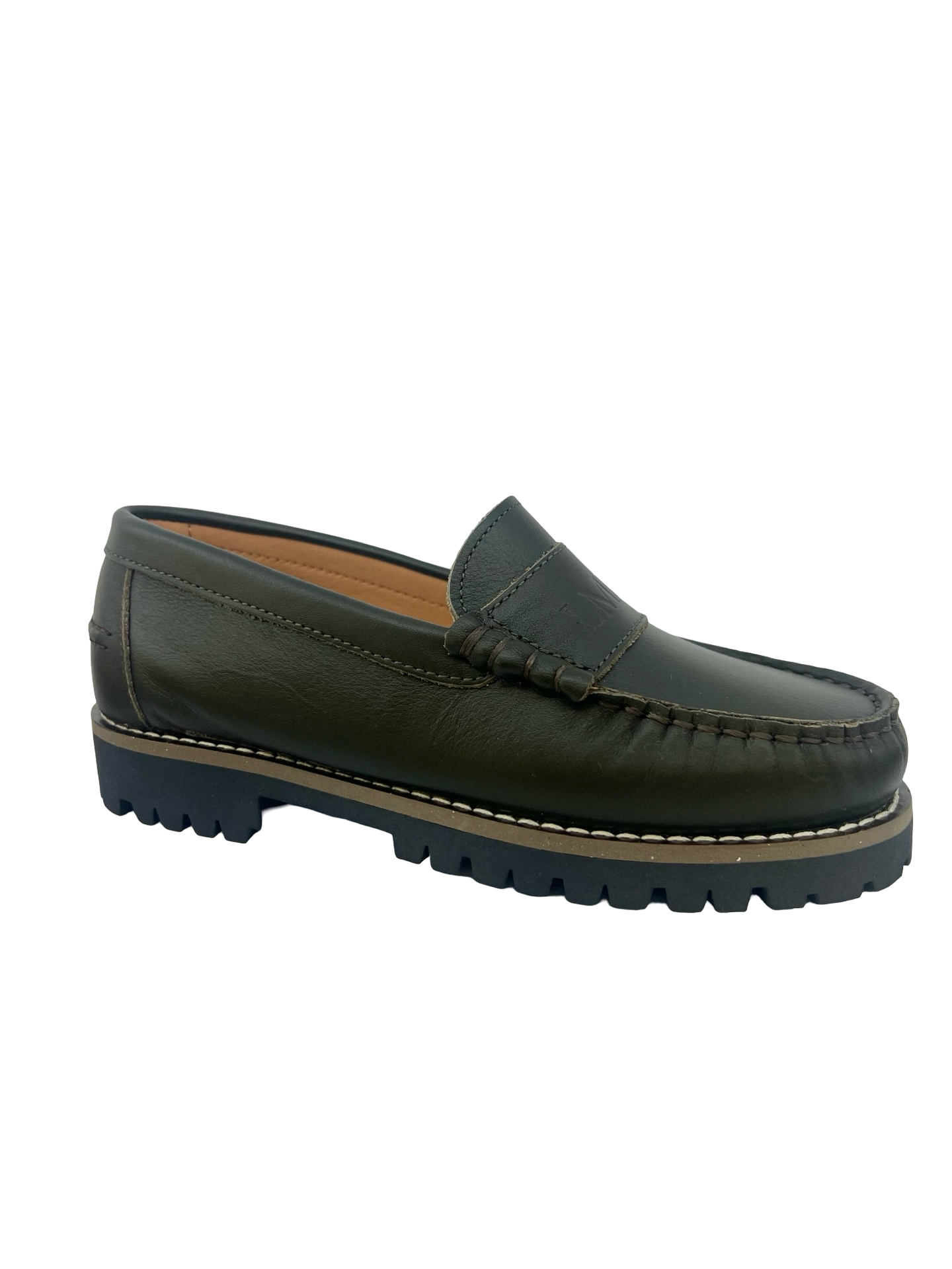 LMDI Olive Chunky Penny Loafer