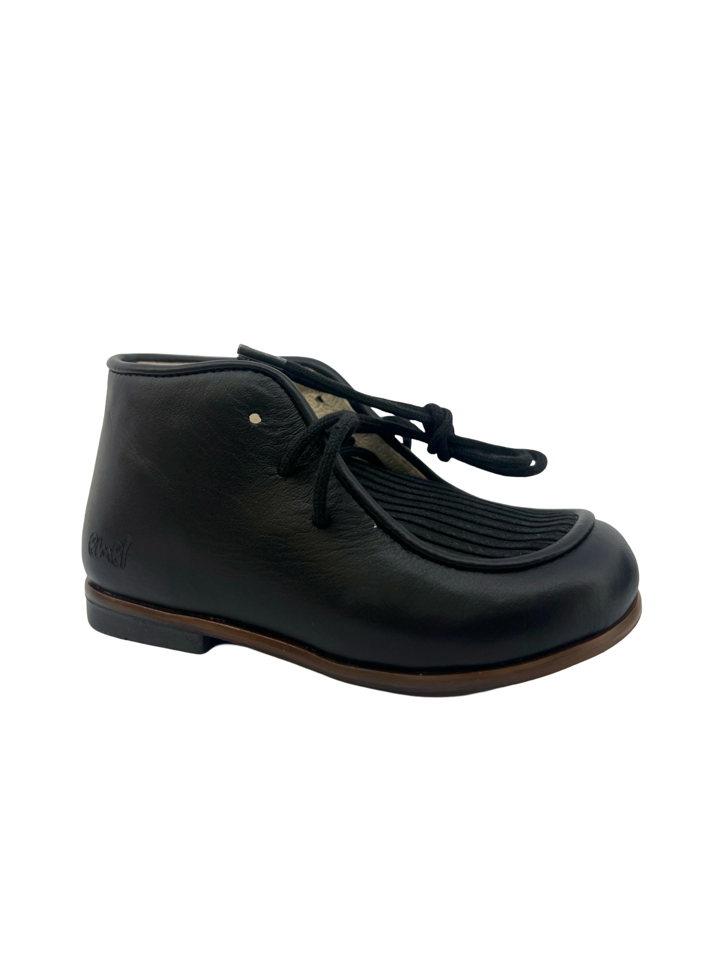 Emel Black Cordouroy Wallabee Baby Bootie