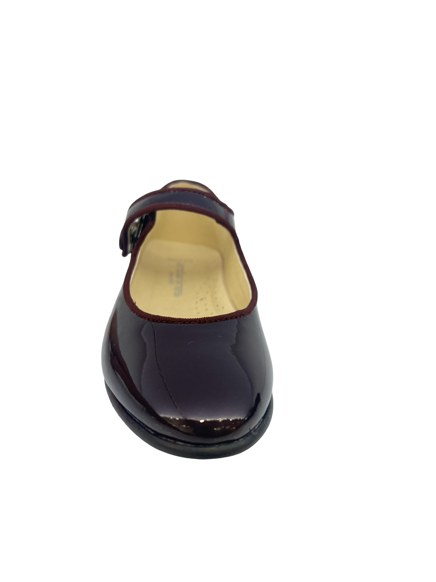 Andanines Bordeaux pointy Patent Mary Jane