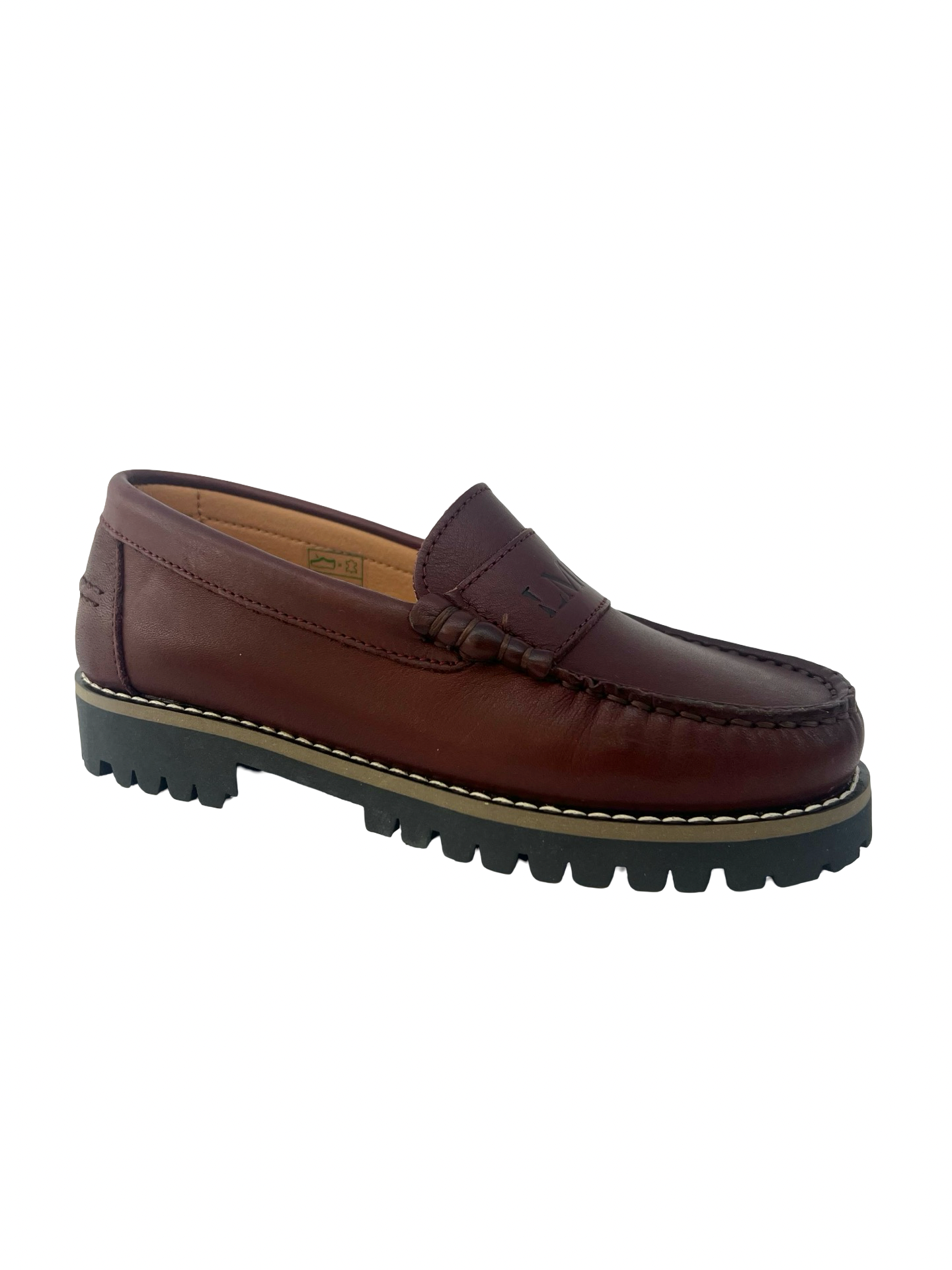 LMDI Burgundy Chunky Penny Loafer