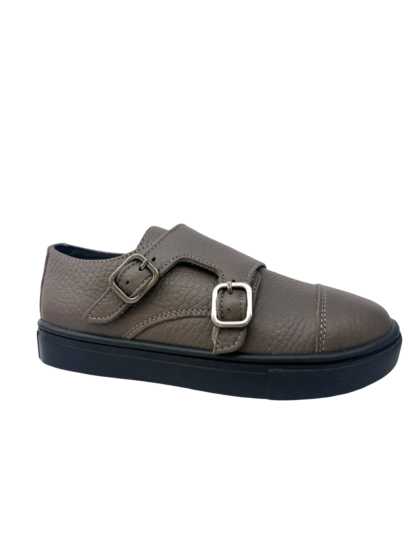 Blublonc Taupe Monkstrap Shoe