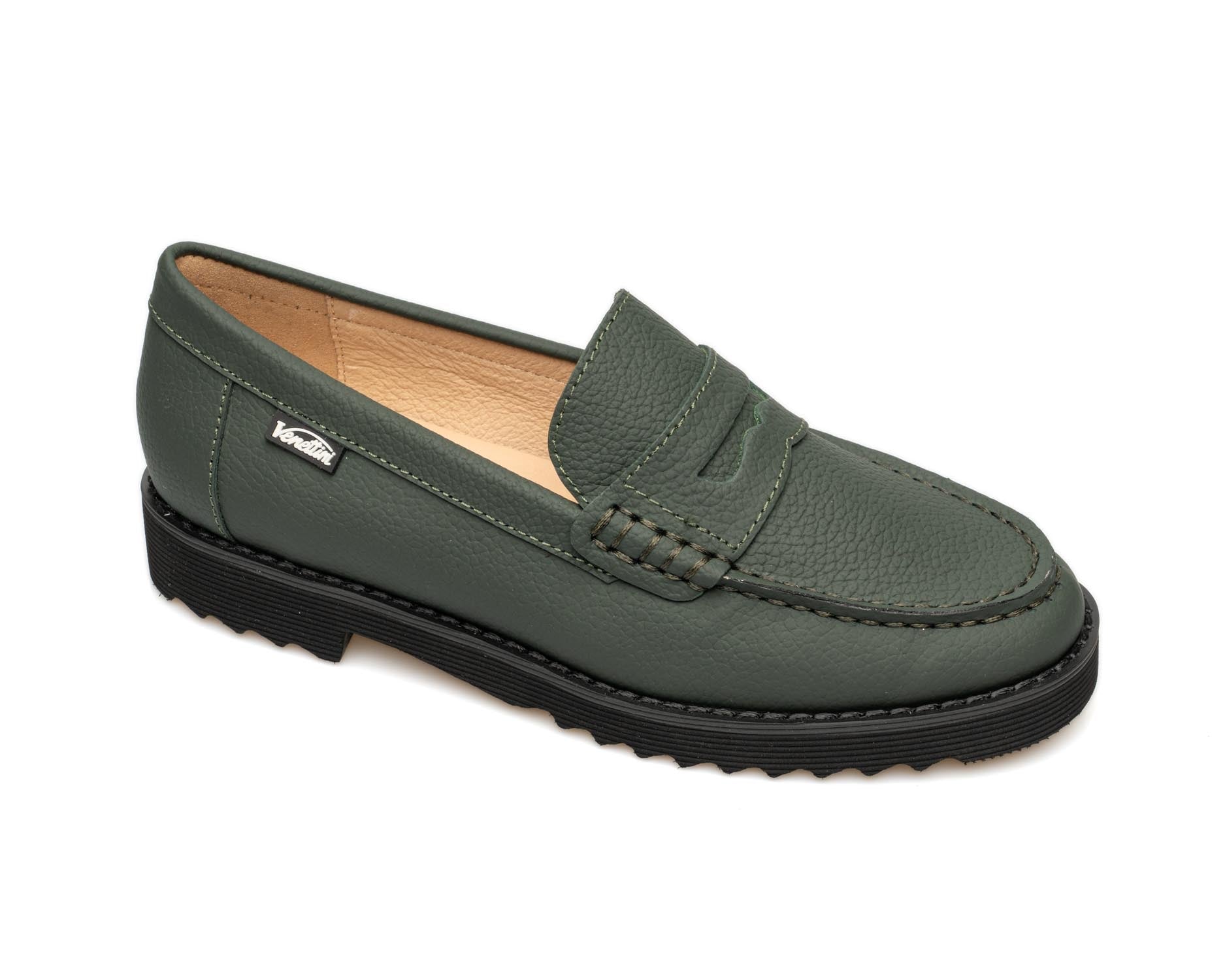 Venettini Green Chunky Loafer
