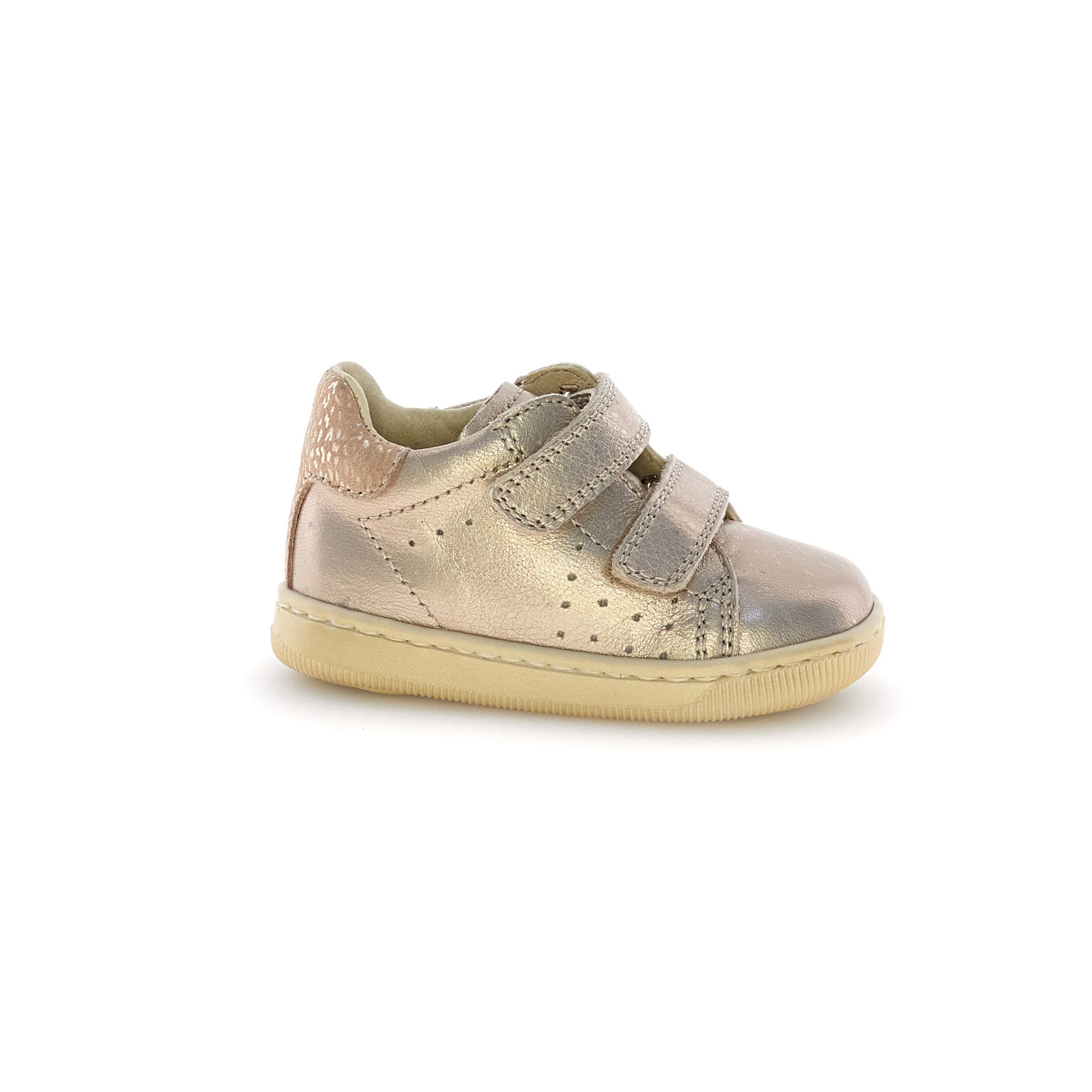 Falcotto Metallic Cipria Double Velcro Sneaker- Adam