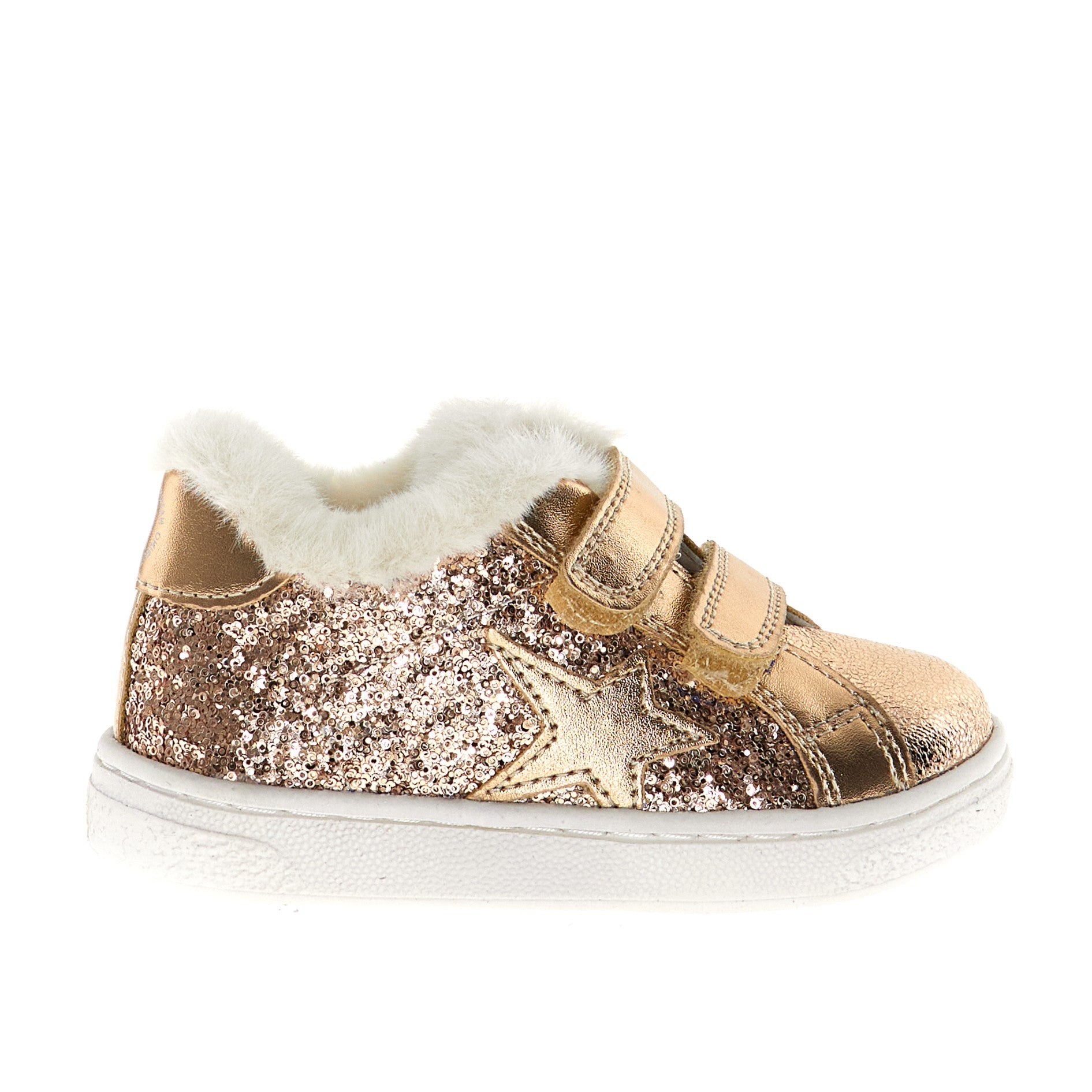 Naturino Metallic Crunch Star Sneaker- Pinn