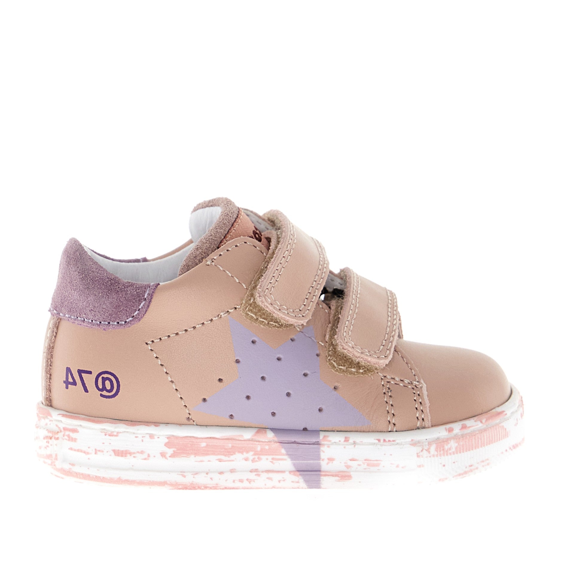 Falcotto Rose Double Velcro Star Sneaker- Salazar
