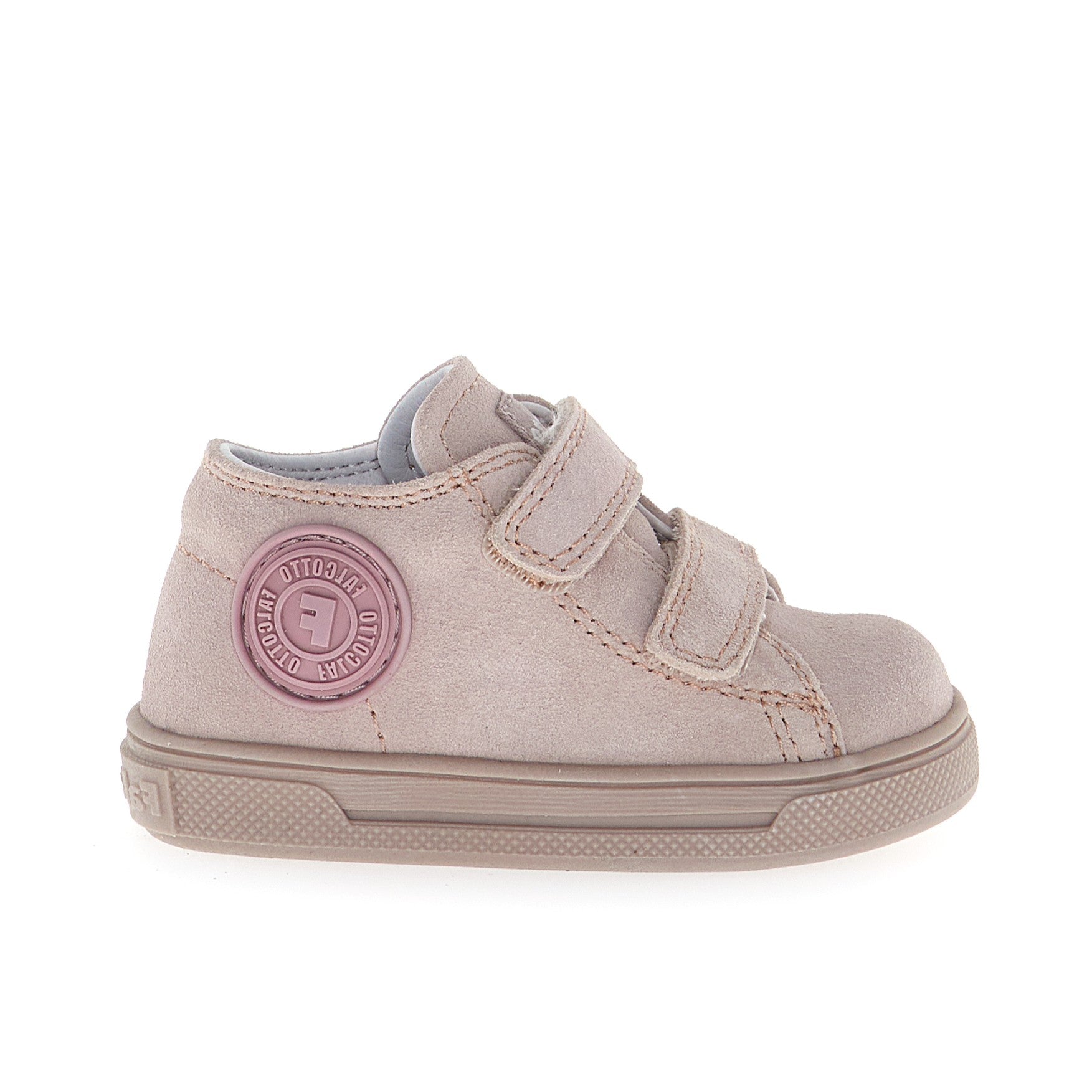 Falcotto Pink Double Velcro Sneaker- Michael