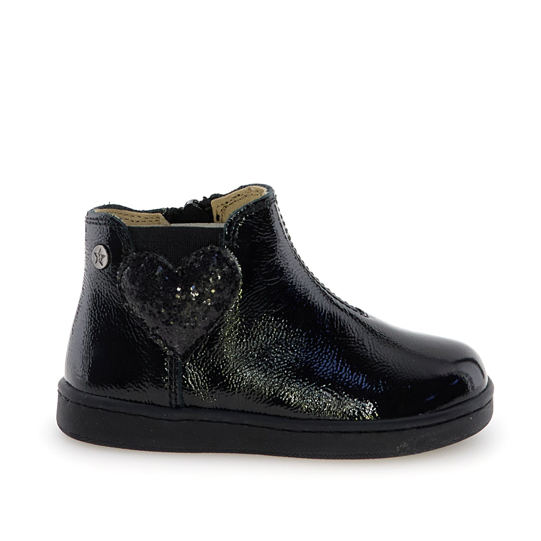 Naturino Black Patent Bootie - Glarny