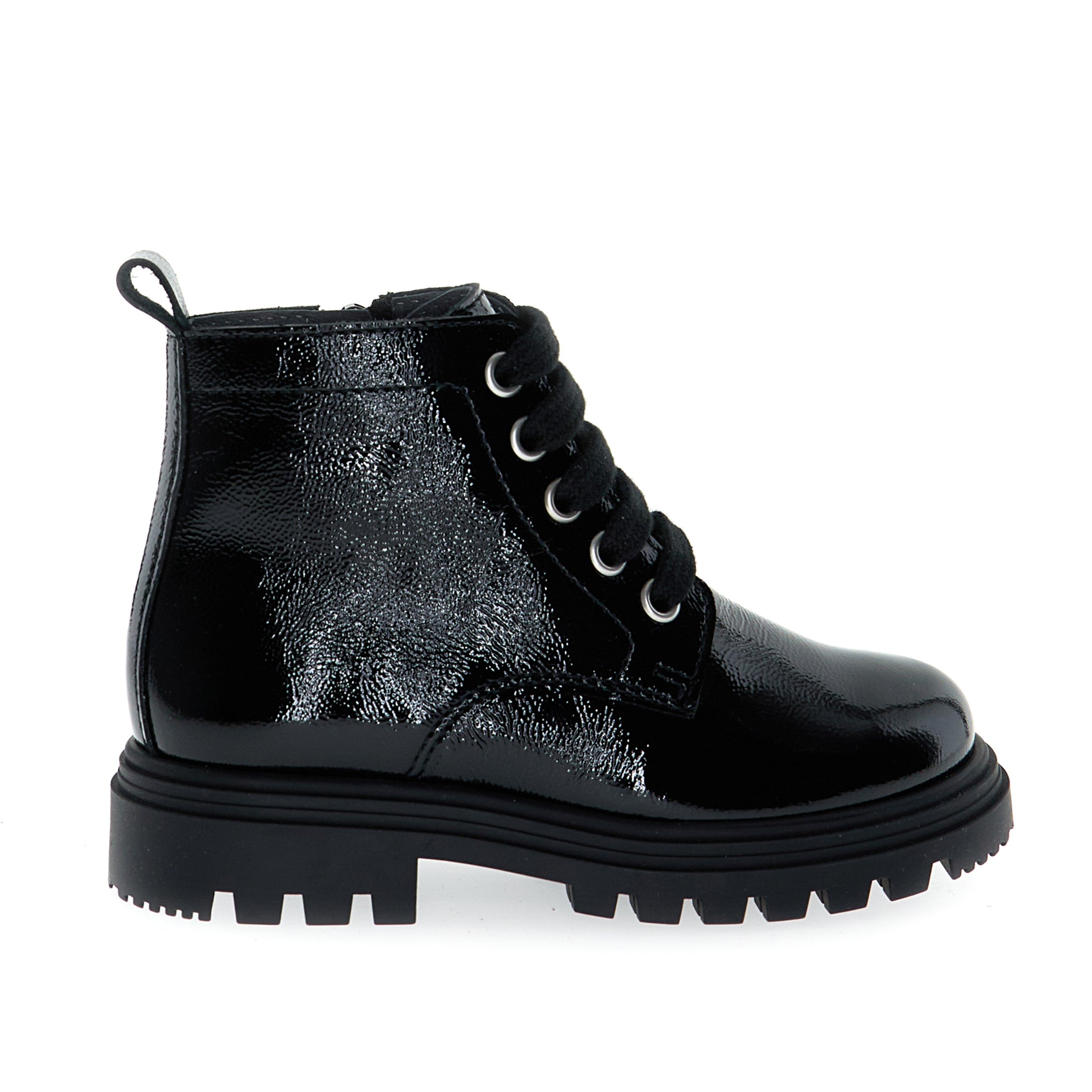 Naturino Black Patent Bootie - Makki