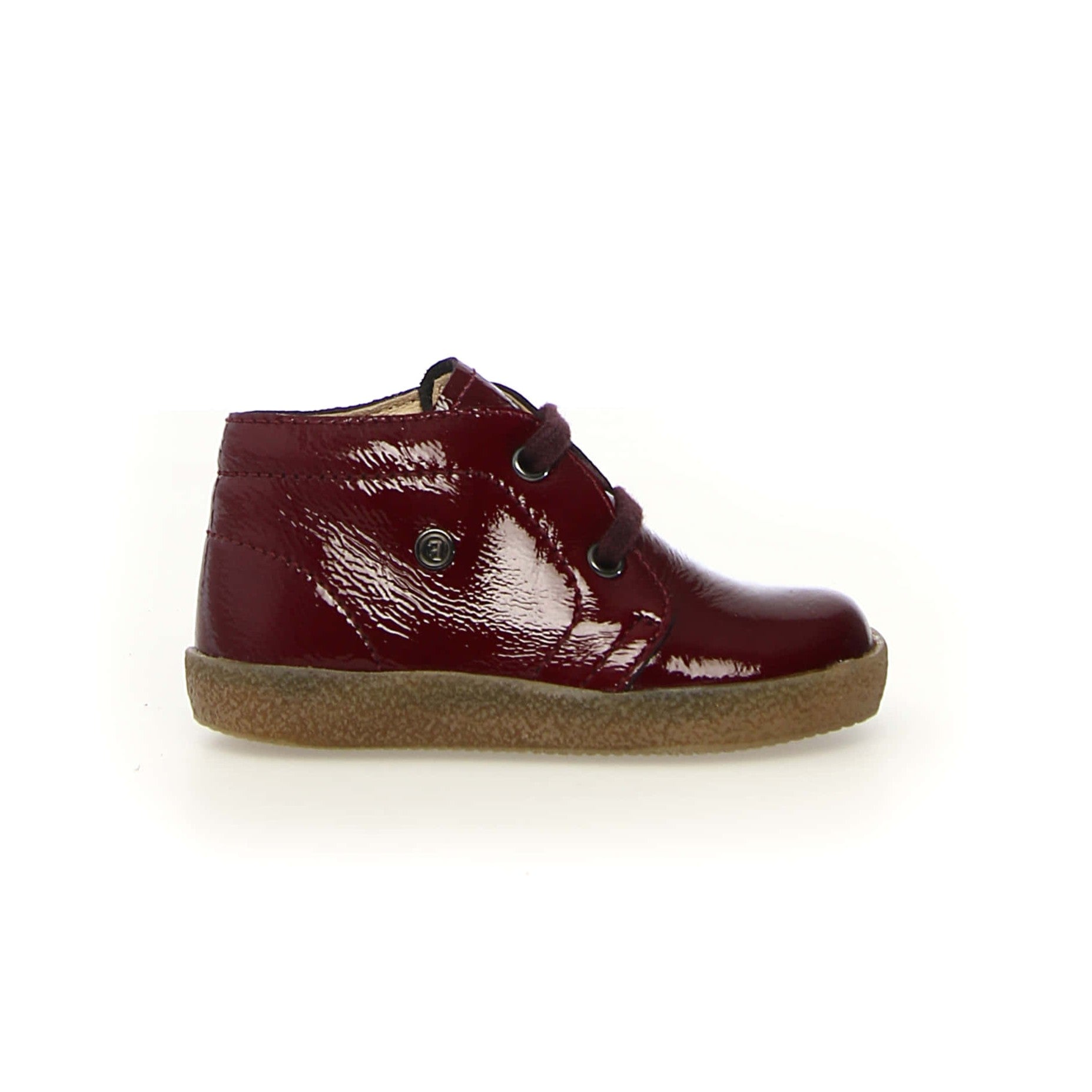 Falcotto Bordeaux Patent lace Baby Bootie- Conte