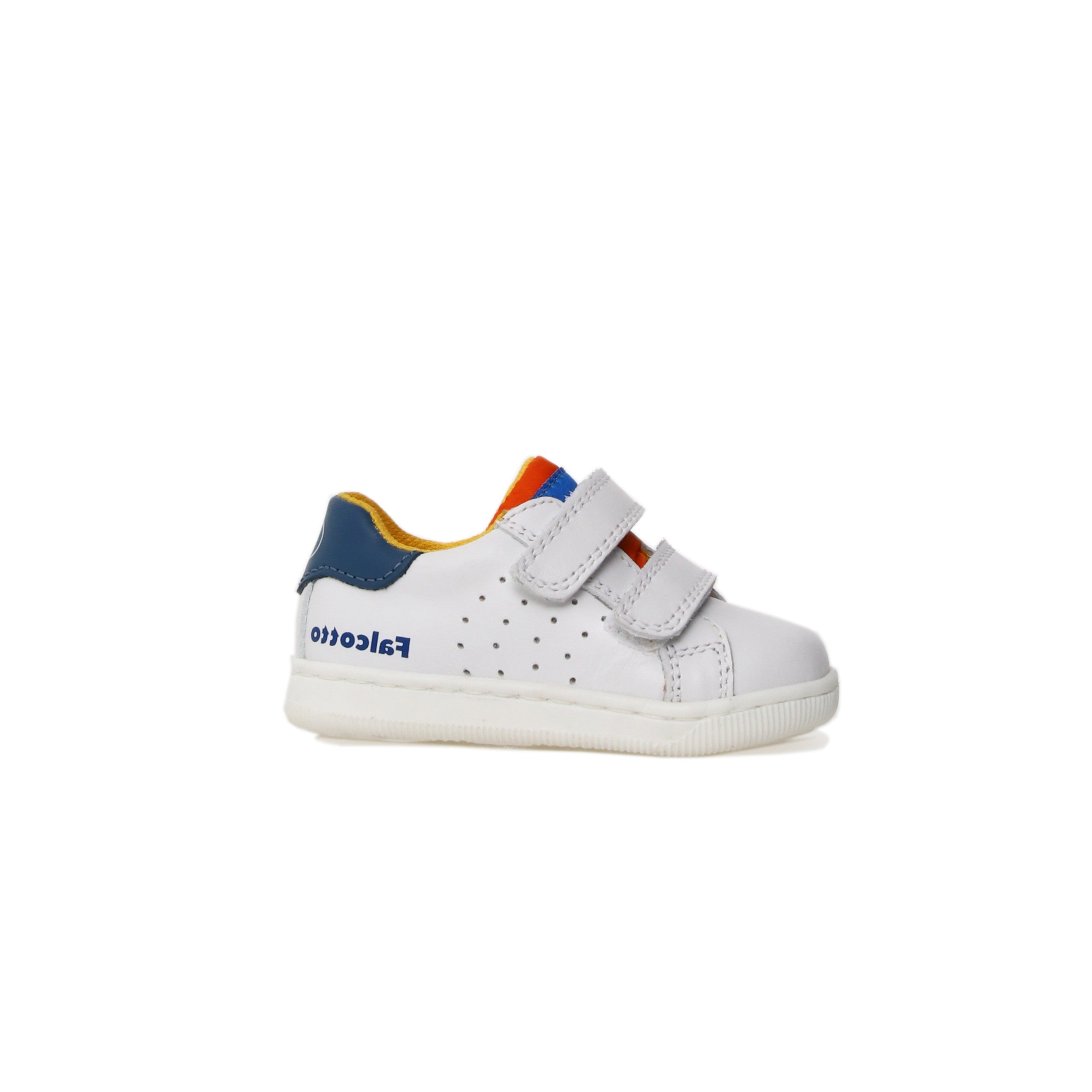 FALCOTTO KINER LOW VL CALF/NYLON WHITE-AZURE-ORANGE