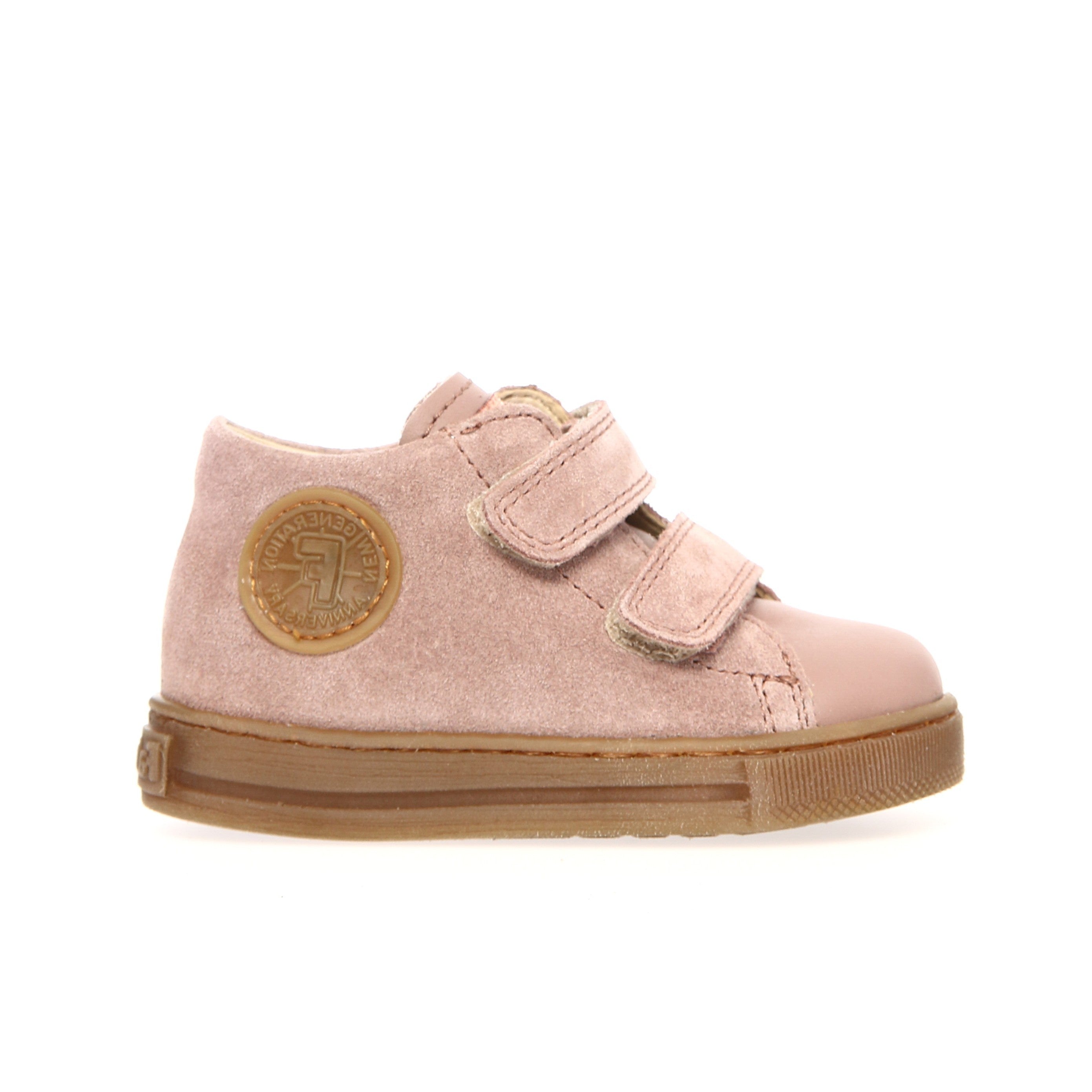 Falcotto Rose Suede Double Velcro Sneaker- Michael