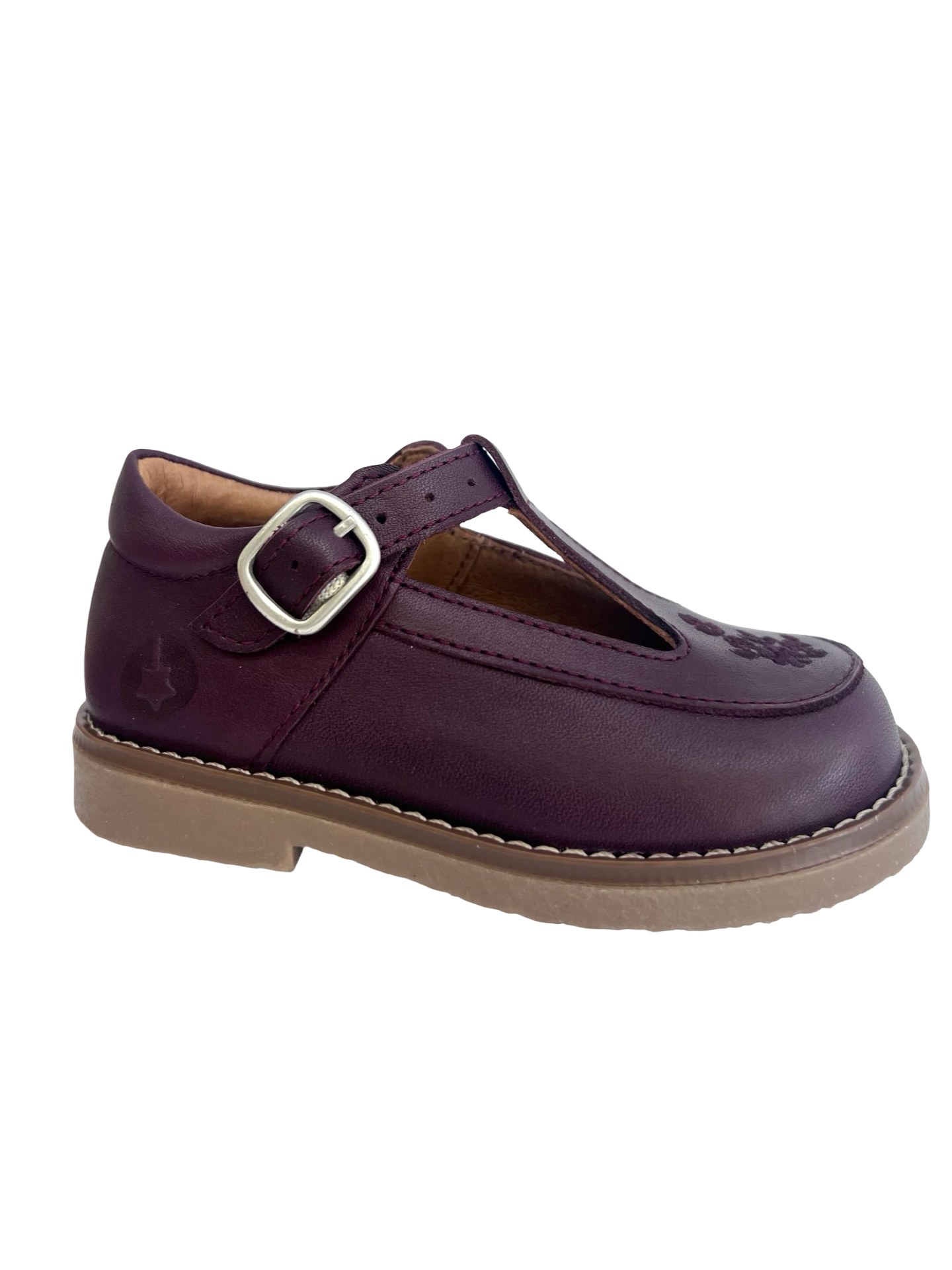 LMDI Bordeaux Embroidered Baby T Strap