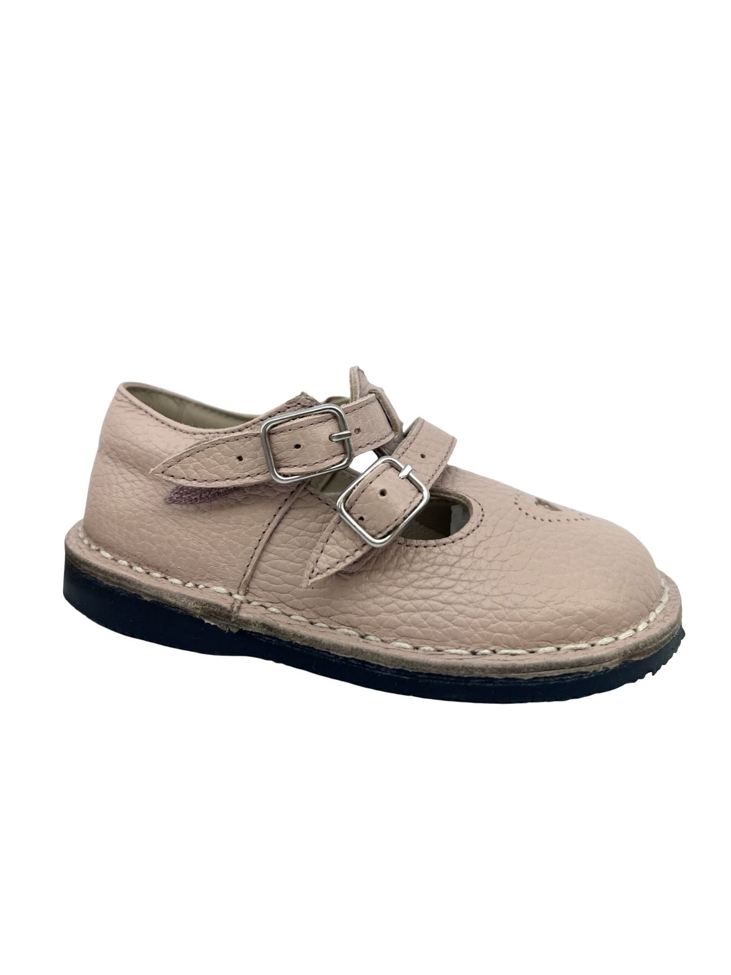 Jolee Pale Pink Baby Shoe with Perf Detail