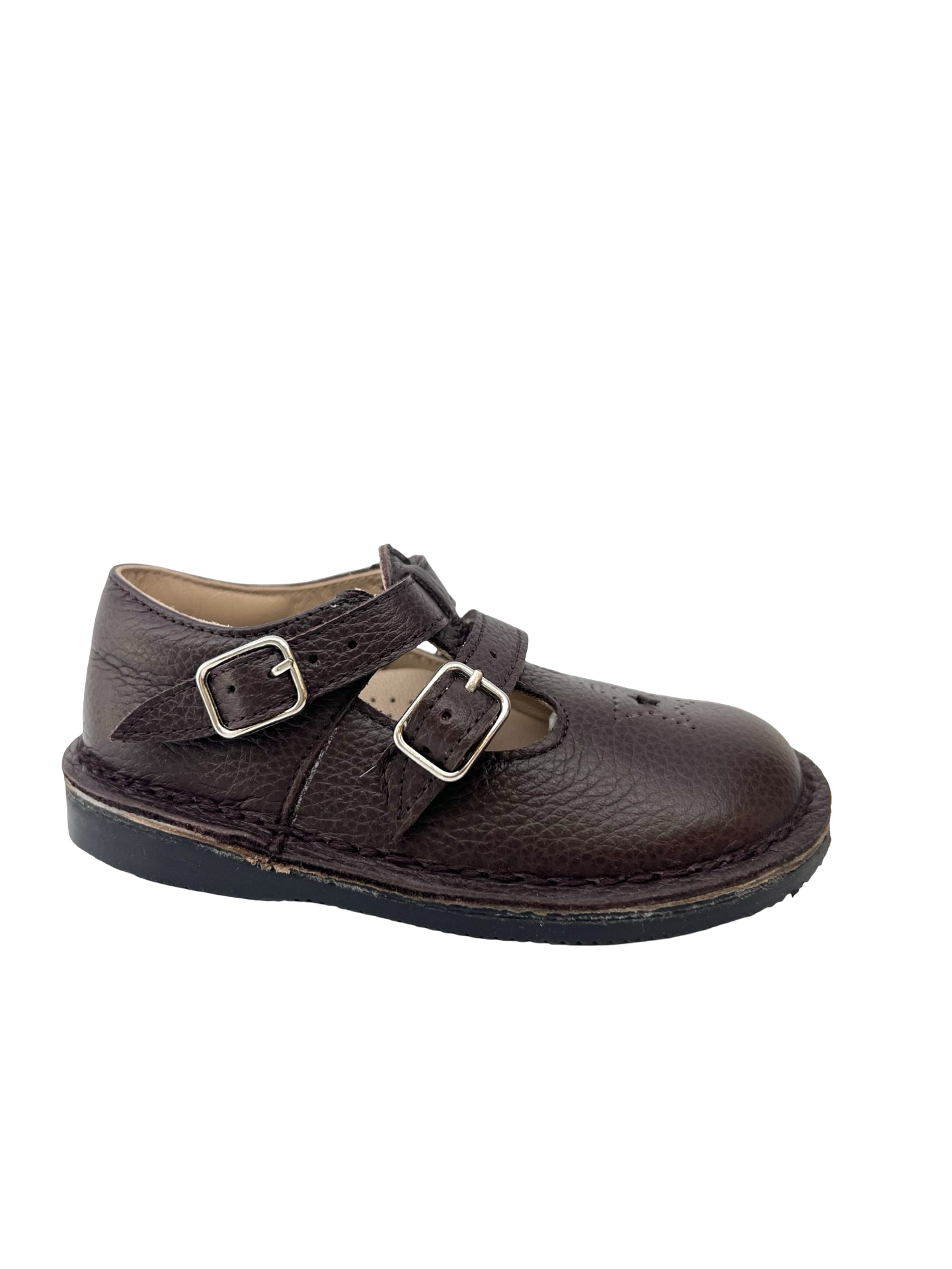 Jolee Brown Baby Shoe with Perf Detail